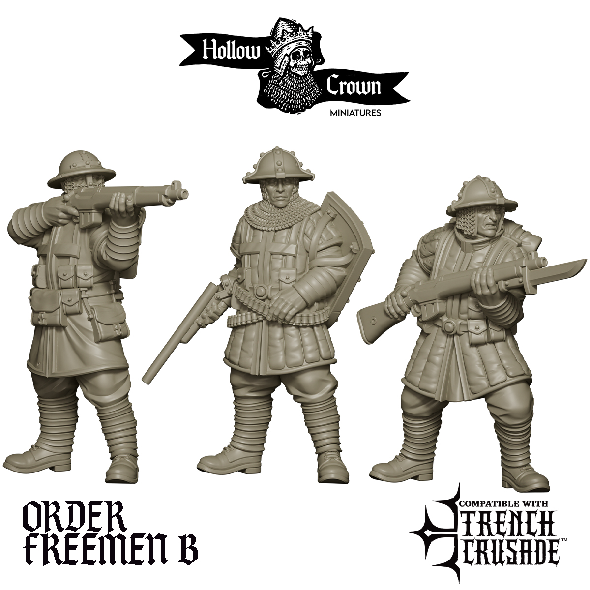 Cruciform Order of St George Freemen B by Hollow Crown Miniatures, is a proxy for Yeoman, in The Principality of New Antioch.