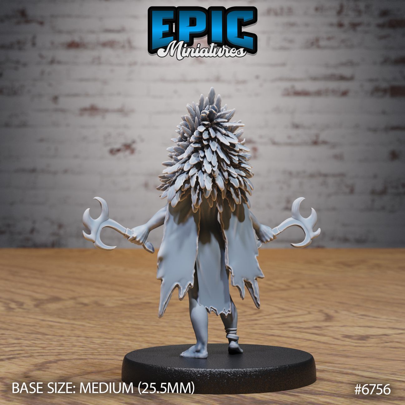Amazoness Raven Cleric / Female Forest Barbarian / Primal Power Woman / Huntress Warrio / Jungle Wildling Encounter by Epic-Miniatures - Image 2