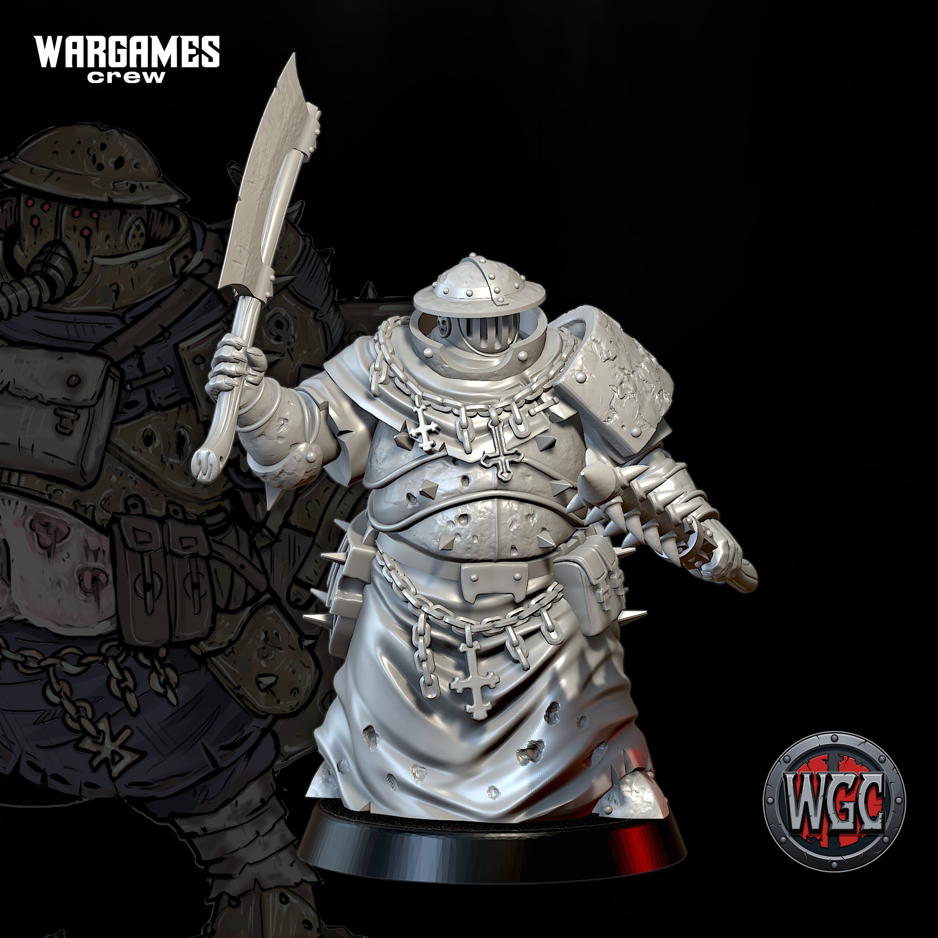 Blacktear Mourning Knight #5 by WargamesCrew, is a proxy for Mechanised Heavy Infantry, Shocktrooper, in The Principality of New Antioch.
