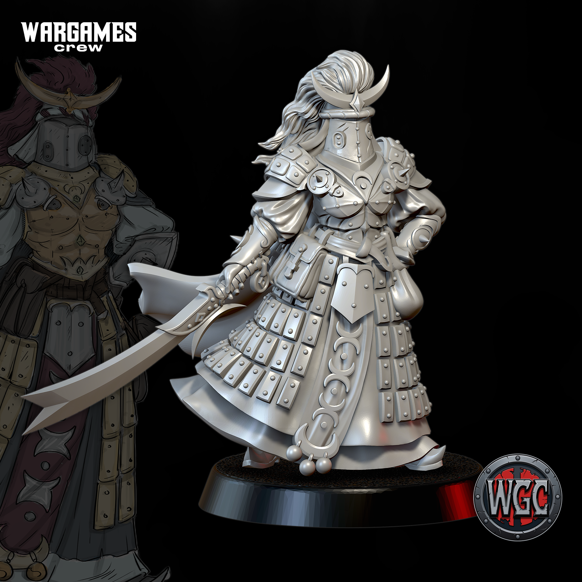 Madame Mamluk (Desert Sentinel #3) by WargamesCrew, is a proxy for Mamluk Faris, in Iron Sultanate, The Principality of New Antioch.