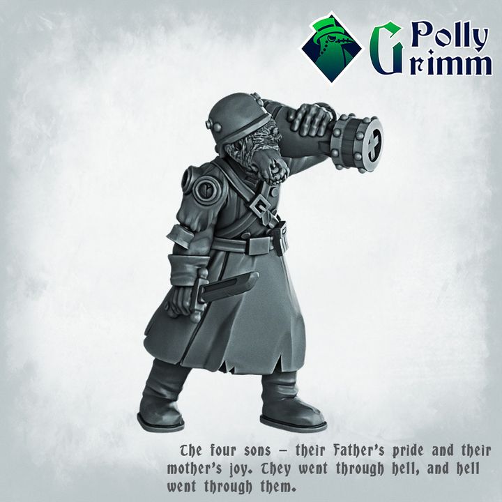 The Unhallowed Farm. First Son by PollyGrimm, is a proxy for Heretic Trooper, in Heretic Legion.