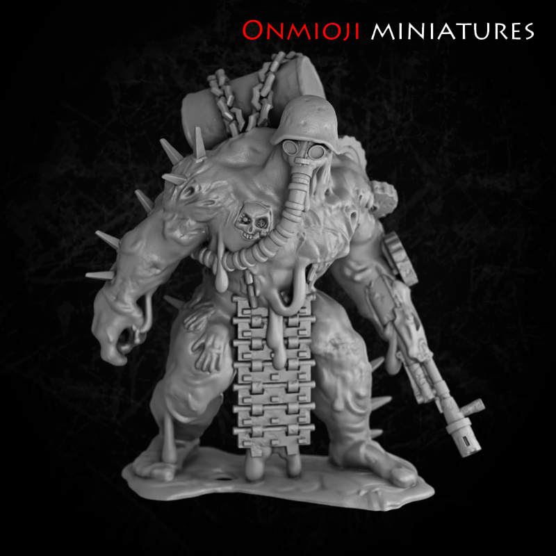 Toxic trooper - 10 by Onmioji Miniatures, is a proxy for Takwin Homunculus, in Iron Sultanate.