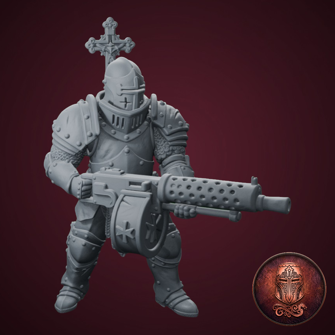 Heavy Machine Gunner – The Sacred Expedition by AlbusMiles, is a proxy for Mechanised Heavy Infantry, in The Principality of New Antioch.