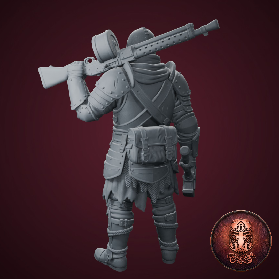 Lewis Gun Shock Trooper – The Sacred Expedition by AlbusMiles - Image 2
