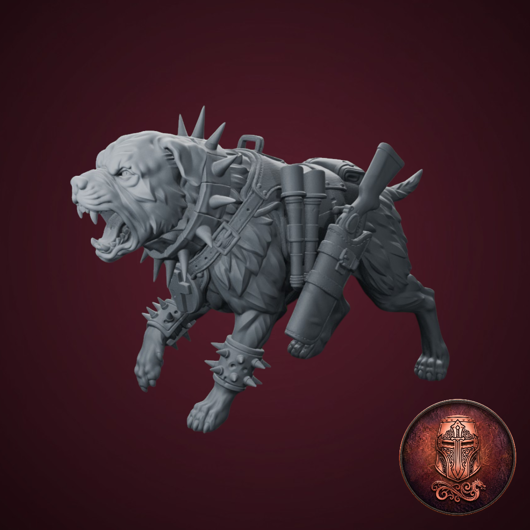 War Hound – The Sacred Expedition by AlbusMiles, is a proxy for Attack Dog, Guard Dog, Mercy Dog, Trench Dog, in The Principality of New Antioch.