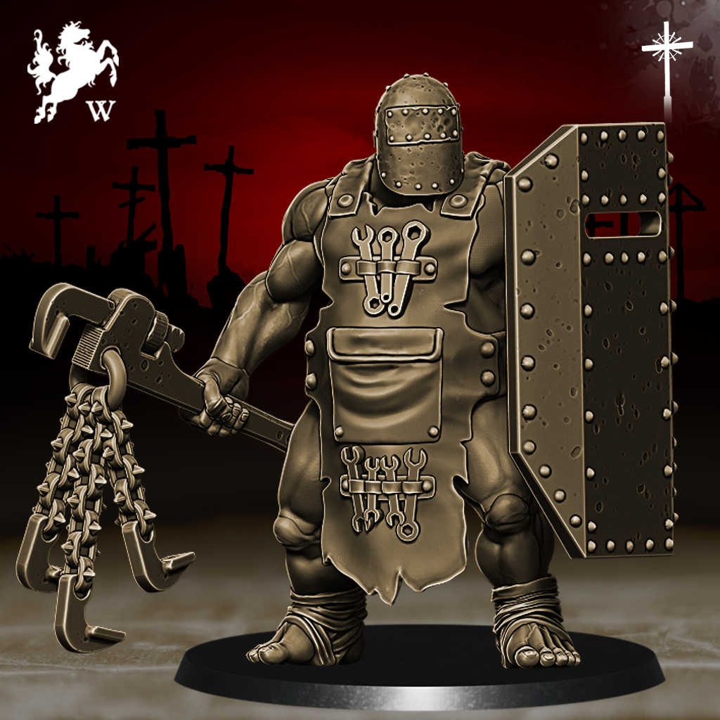 Communicants - Rory the Engineer by Westfalia Miniatures, is a proxy for Communicant, in Trench Pilgrims.