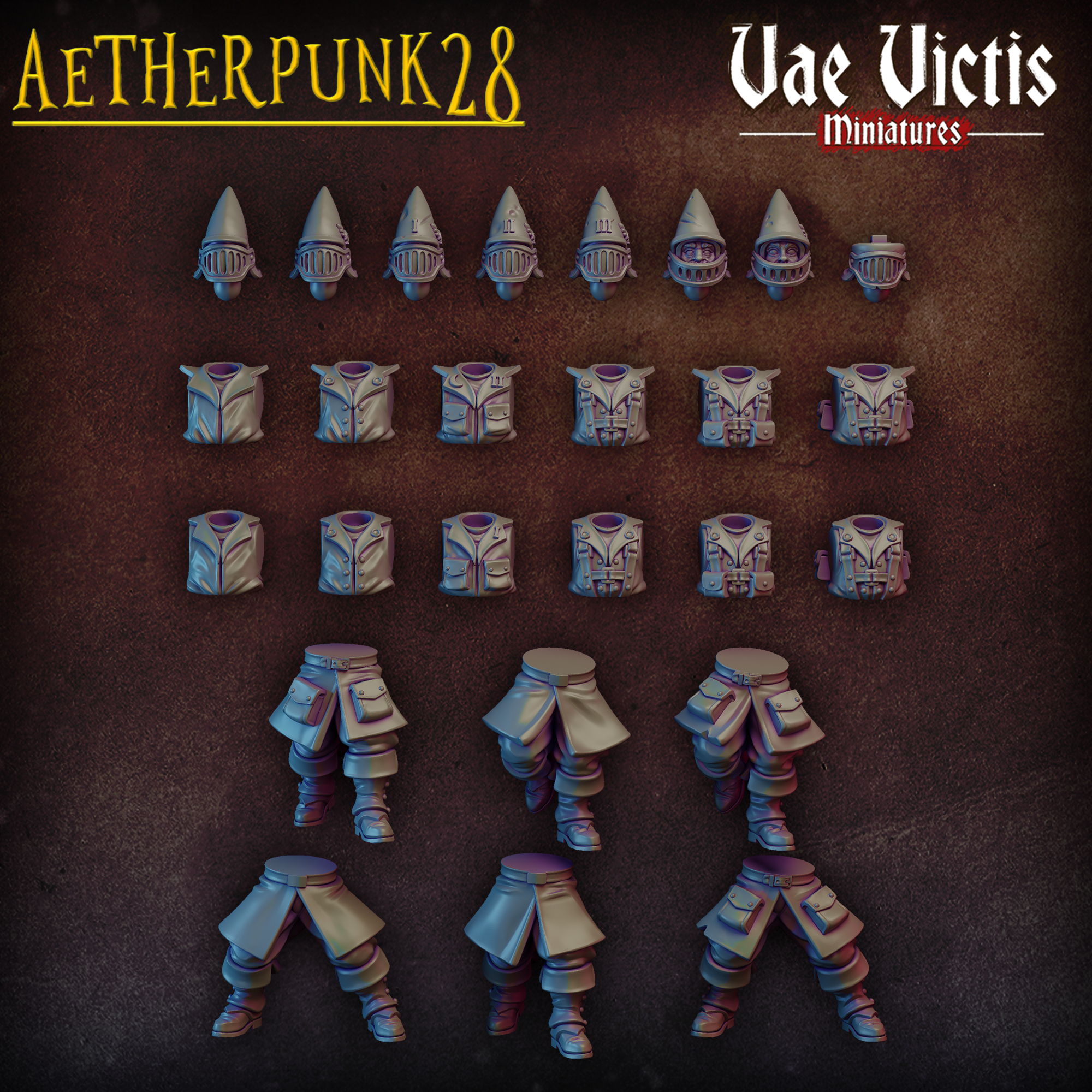 Aetherpunk 28 collaboration : Modular set by Vae Victis Miniatures - Image 2