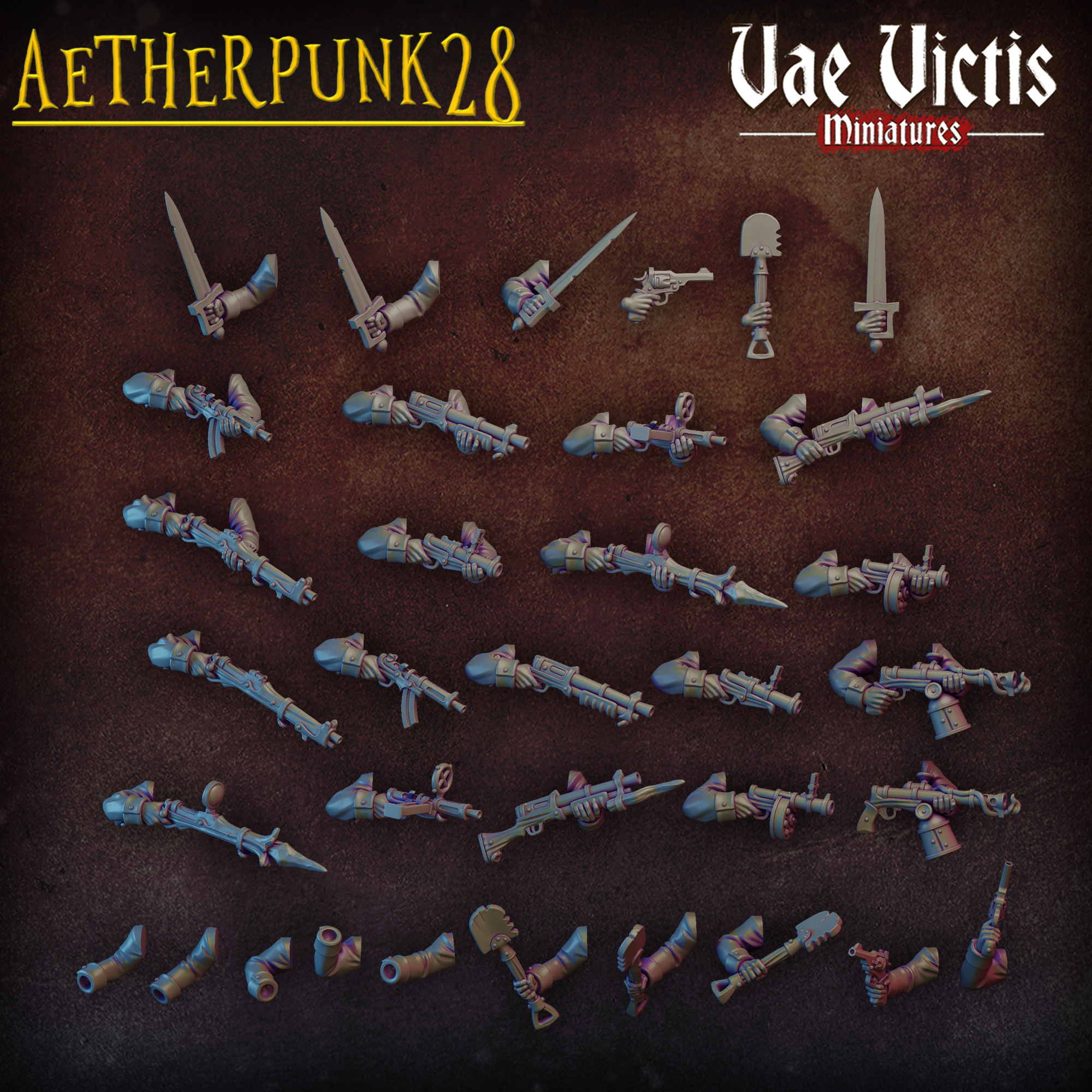 Aetherpunk 28 collaboration : Modular set by Vae Victis Miniatures - Image 3