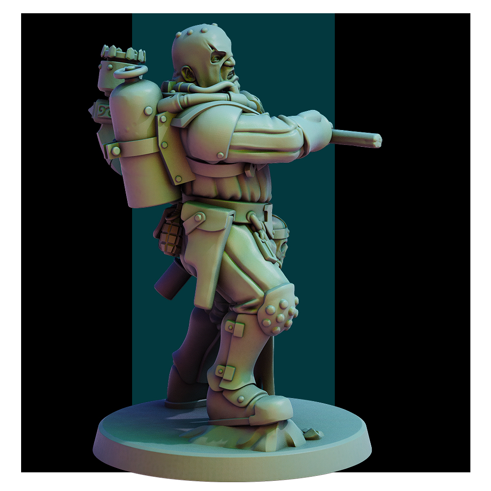 Naval Apostates with Leader by RedPilgrim, is a proxy for Heretic Trooper, in Heretic Legion.