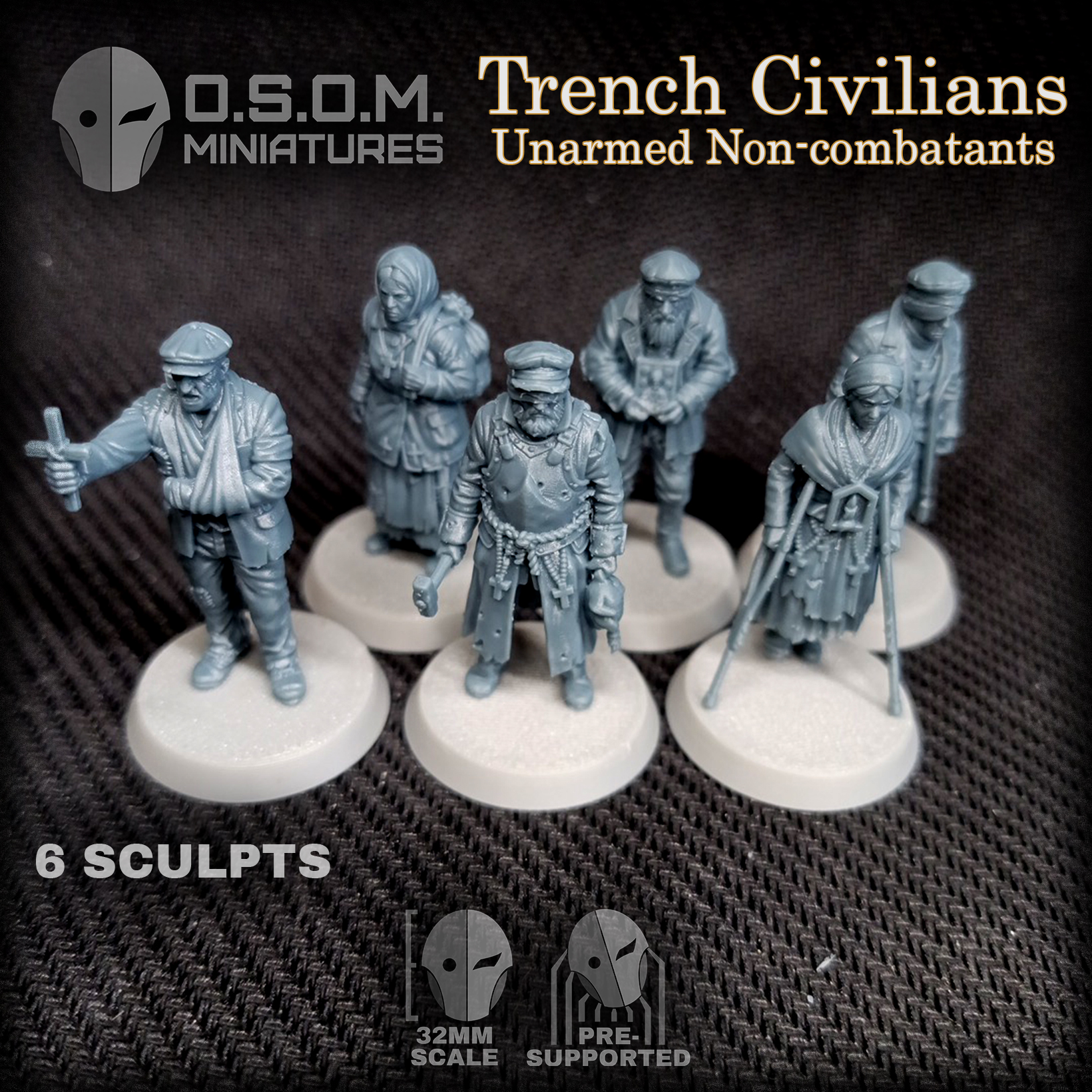 Trench Civilians by OSOM Miniatures - Image 4