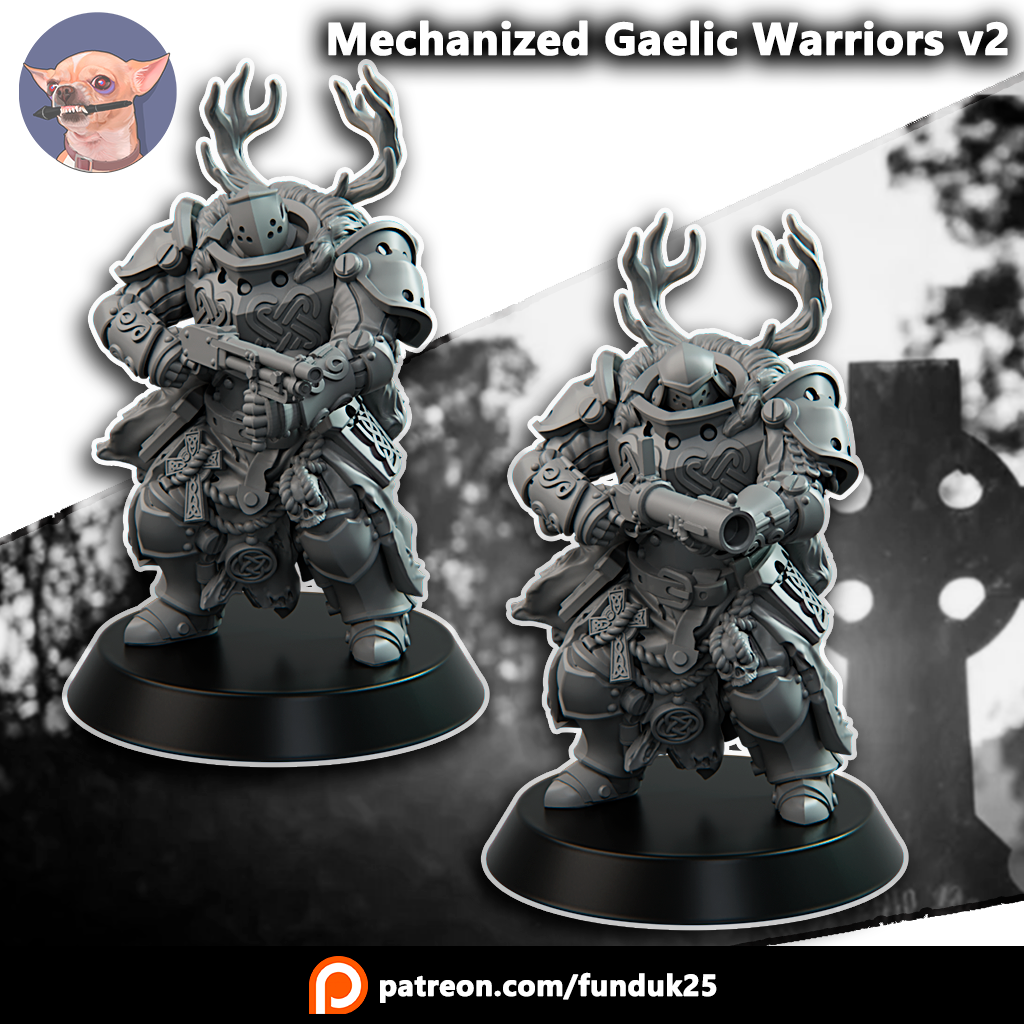 Mechanized Gaelic Warriors v2 by Funduk25, is a proxy for Mechanised Heavy Infantry, in The Principality of New Antioch.