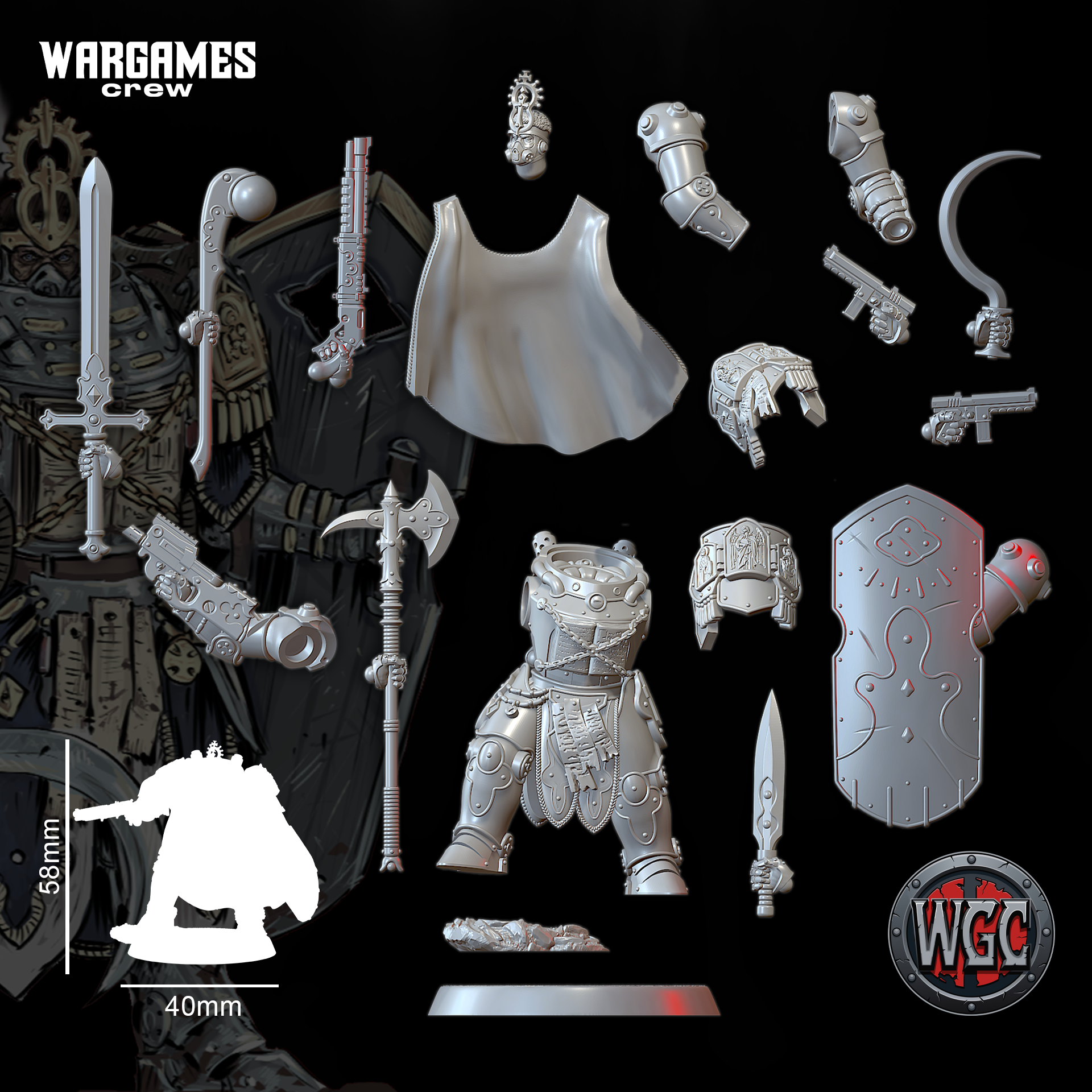 Chewa War-Priest in Heavy Lionheart Armor by WargamesCrew - Image 4
