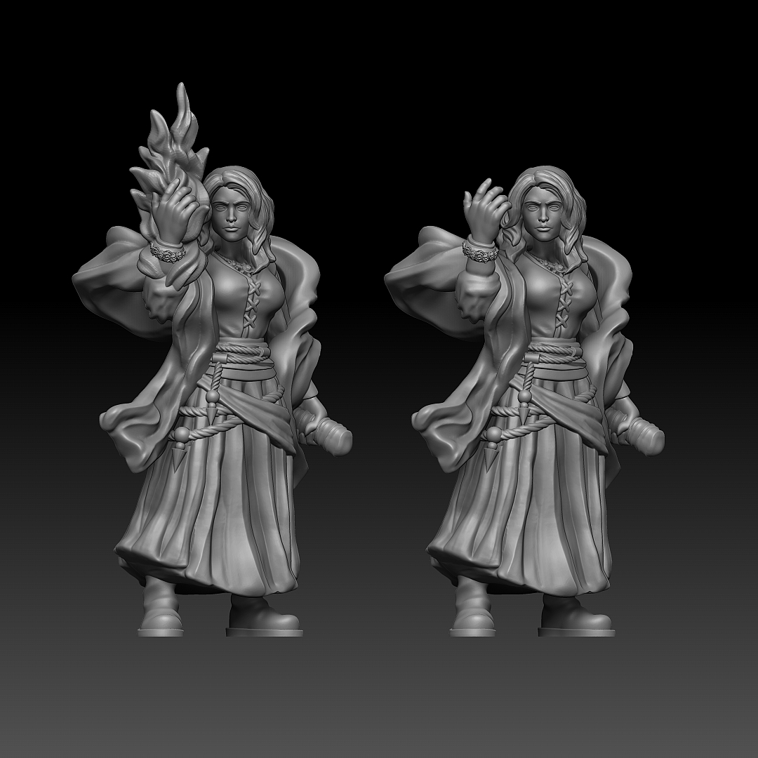 Female Human Sorcerer - Avilinda - Maiden of Wisdom by Forgemaster Studios - Image 2