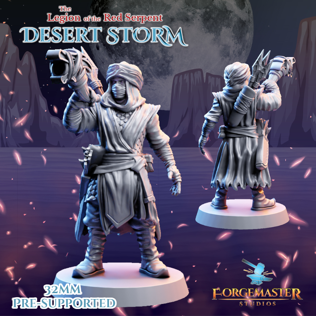 Desert Warhorn Warriors - Desert Shadow Warhorn Poses by Forgemaster Studios - Image 3