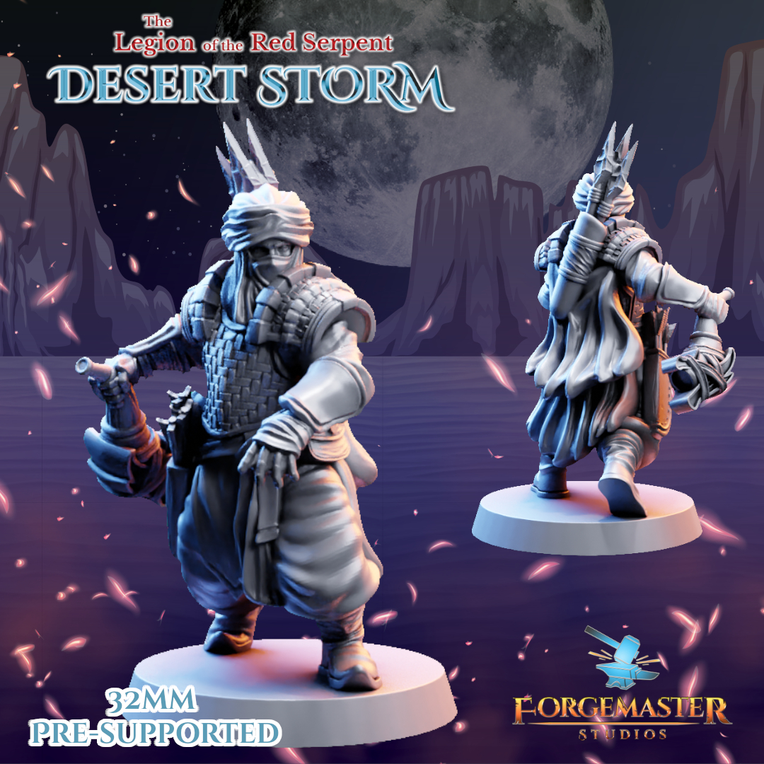 Desert Warhorn Warriors - Desert Shadow Warhorn Poses by Forgemaster Studios - Image 4