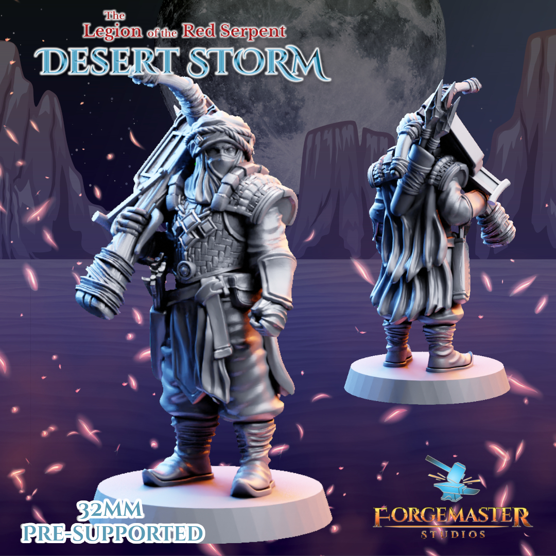 Desert Crossbow  Warriors - Desert Shadow Crossbow Poses by 42studio - Image 2