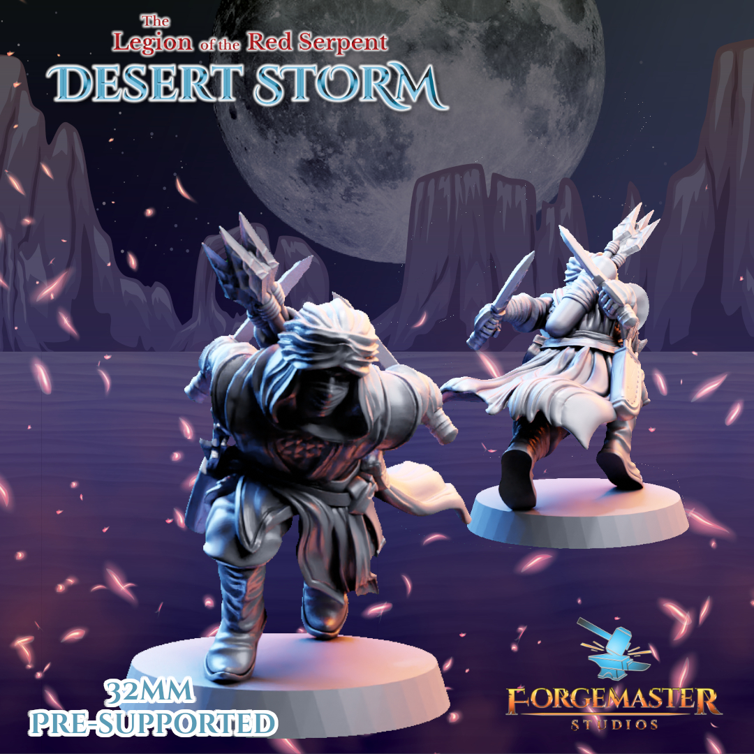 Desert Dagger  Warriors - Desert Shadow Dagger Poses by Forgemaster Studios - Image 4