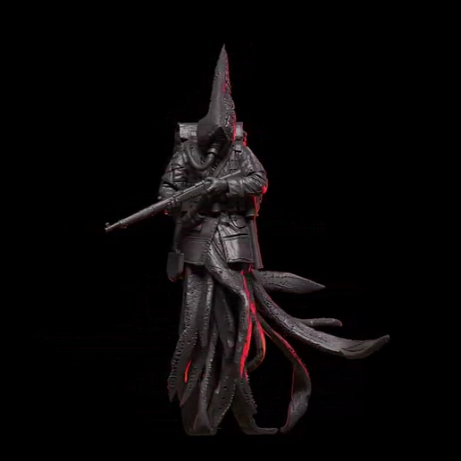 Hooded Trench Ghost by Von Drago Family, is a proxy for Heretic Trooper, in Heretic Legion.