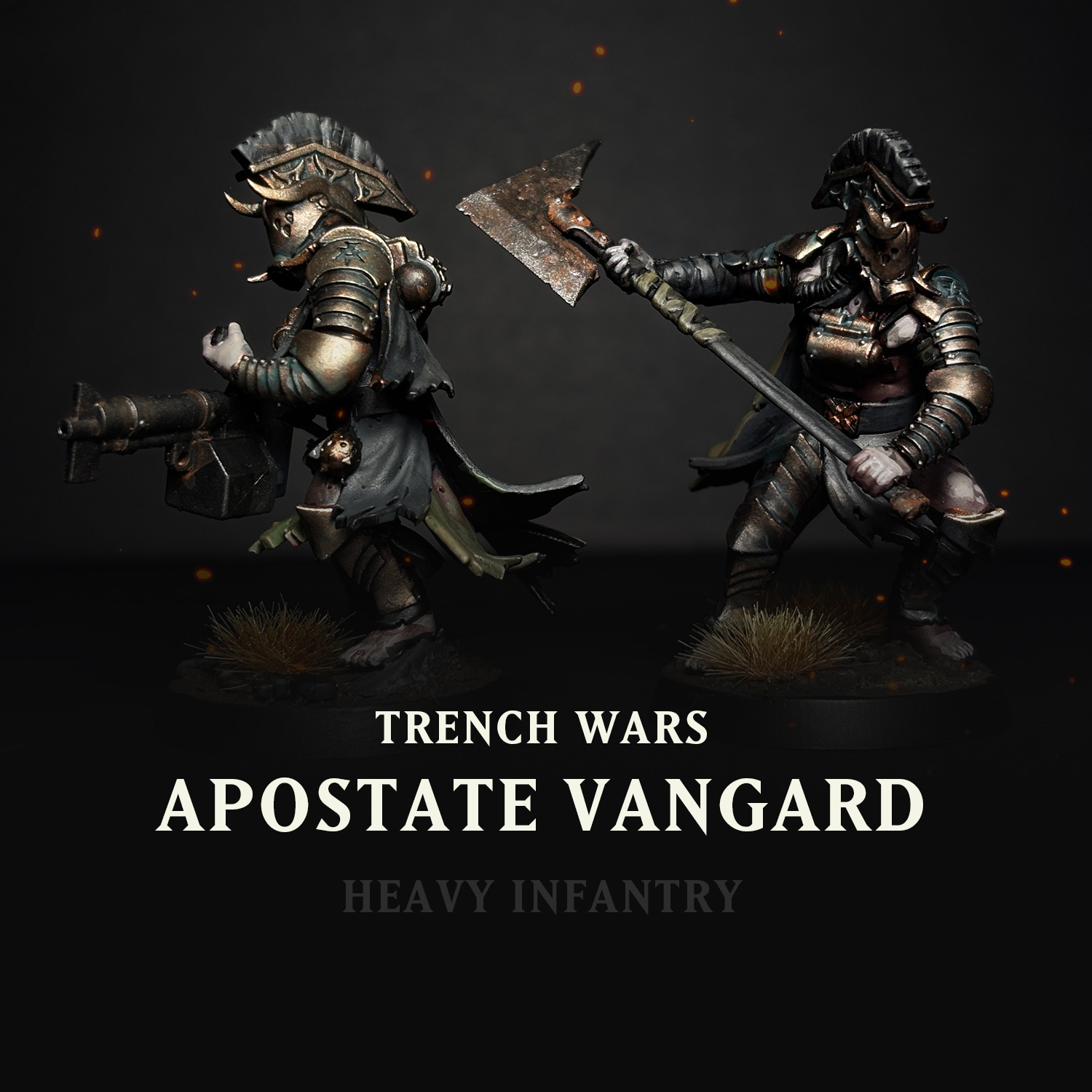 Apostate Vangard by GRIMHOLD, is a proxy for Anointed Heavy Infantry, in Heretic Legion.