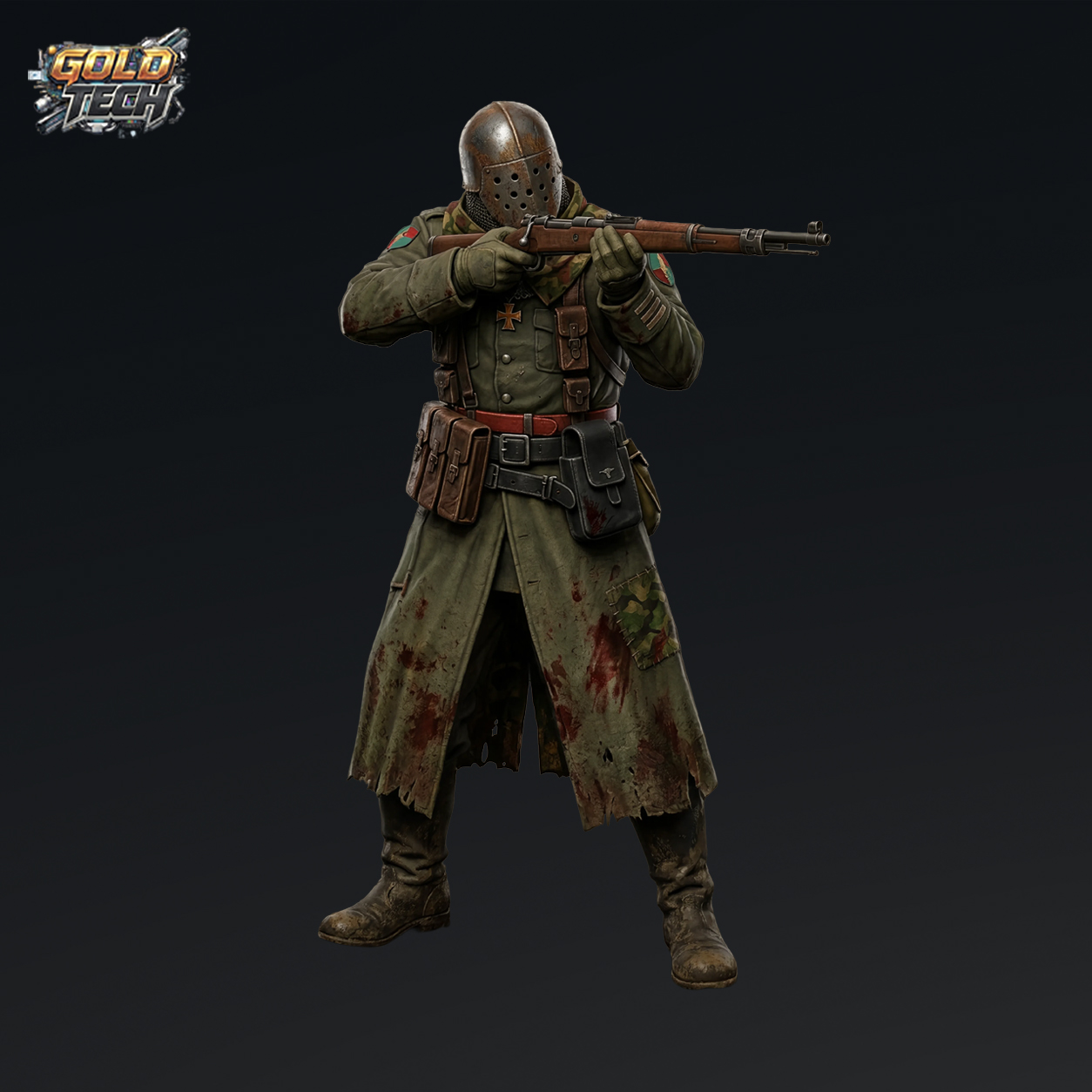 Lieutenant Shotmare - Dark Trench Mesa Officer STL (120mm & 32mm) by goldtech - Image 3