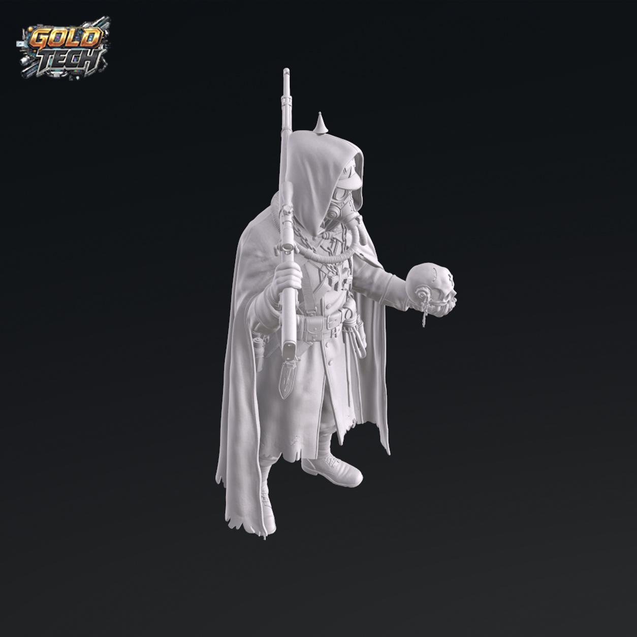 Sniper Skullder - Dark Trench Mesa Marksman STL (120mm & 32mm) by GoldTech - Image 4
