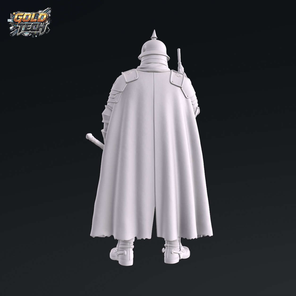 General Murdakai - Dark Trench Mesa Commander STL (120mm & 32mm) by GoldTech - Image 5