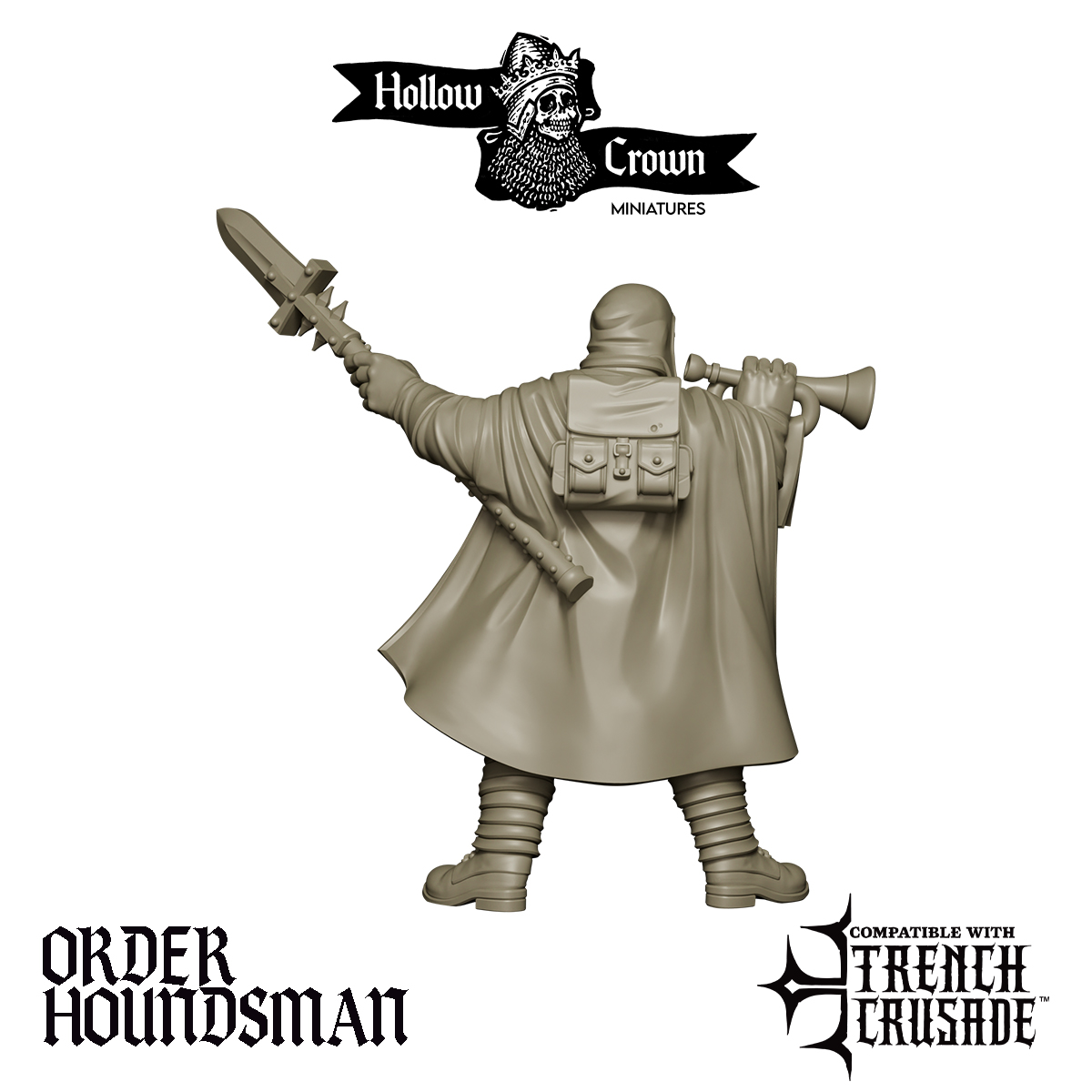Cruciform Order of St George Houndsman and Hound by Hollow Crown Miniatures - Image 2