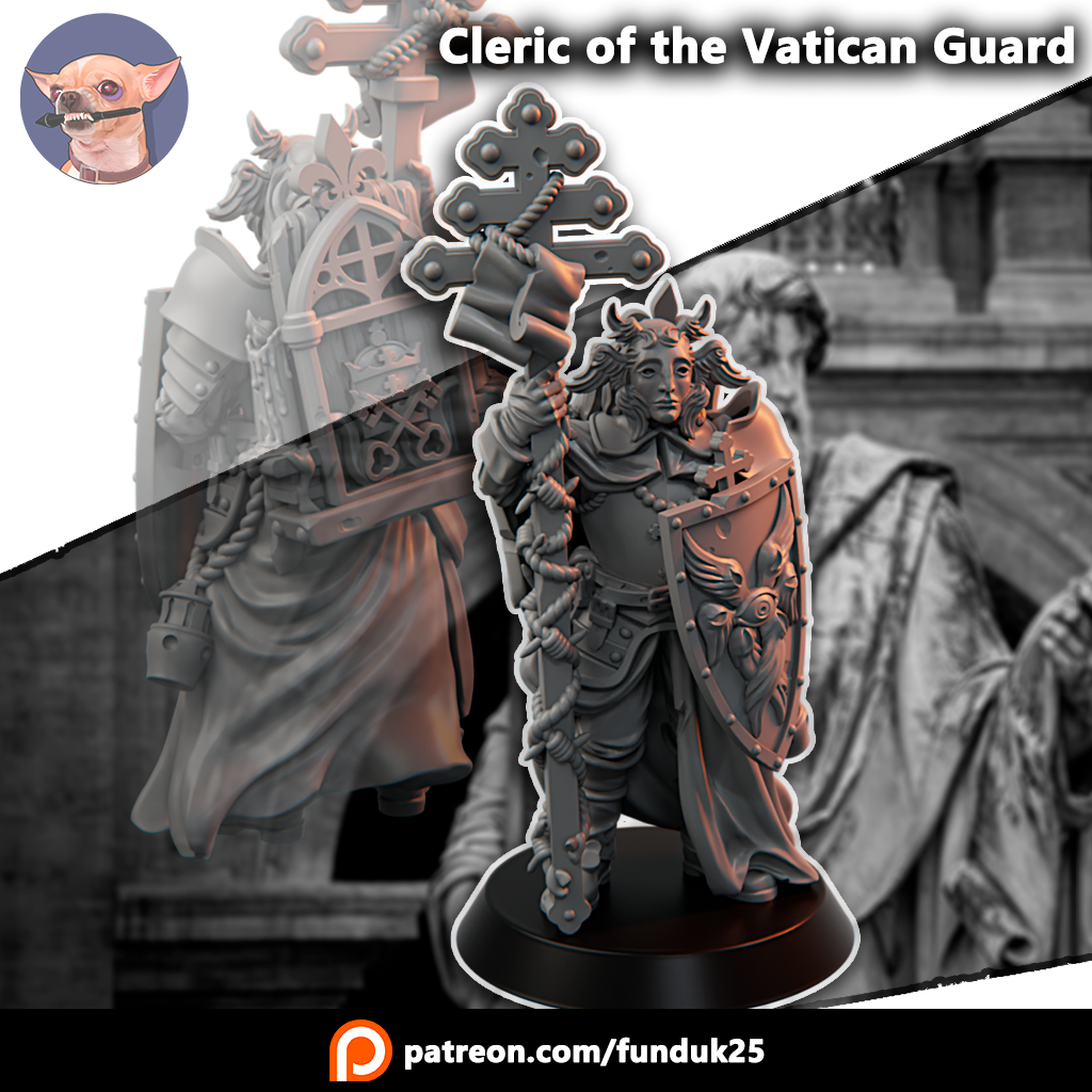 Cleric of the Vatican Guard by Funduk25, is a proxy for Trench Cleric, in The Principality of New Antioch.