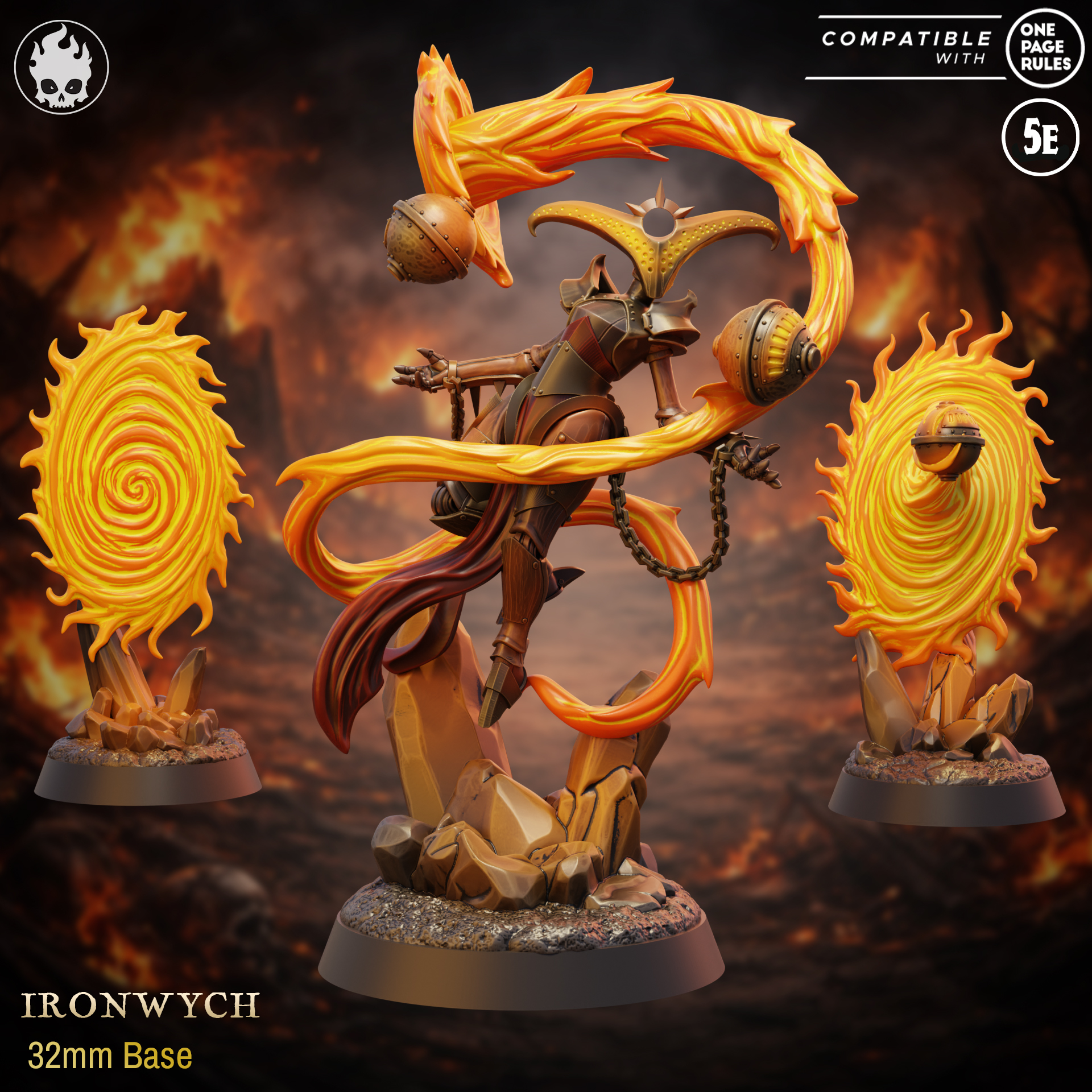 Ironwych with Pyreportals by 42studio, is a proxy for Artillery Witch, in Heretic Legion.