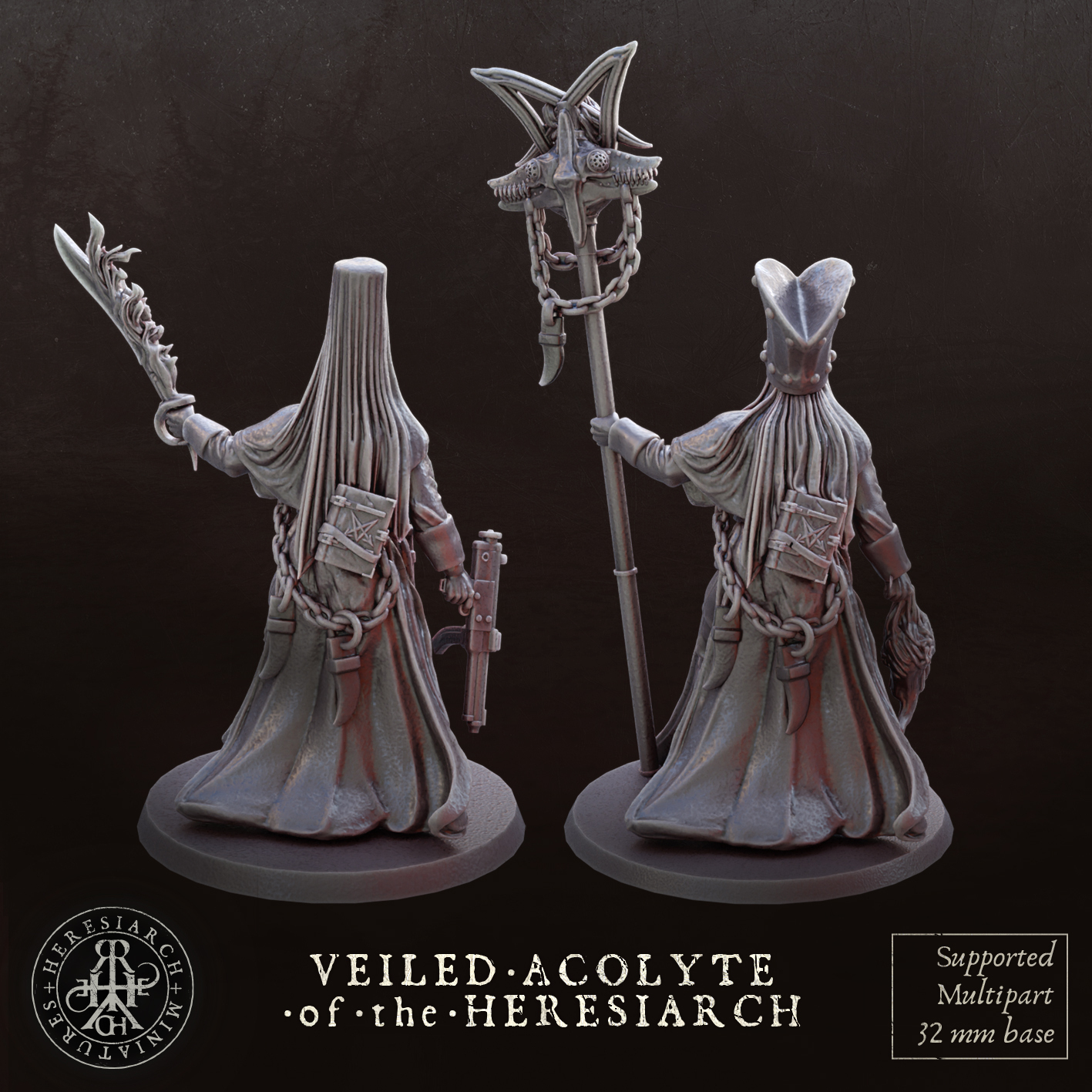 Veiled Acolyte of the Heresiarch by HeresiarchMiniatures - Image 4