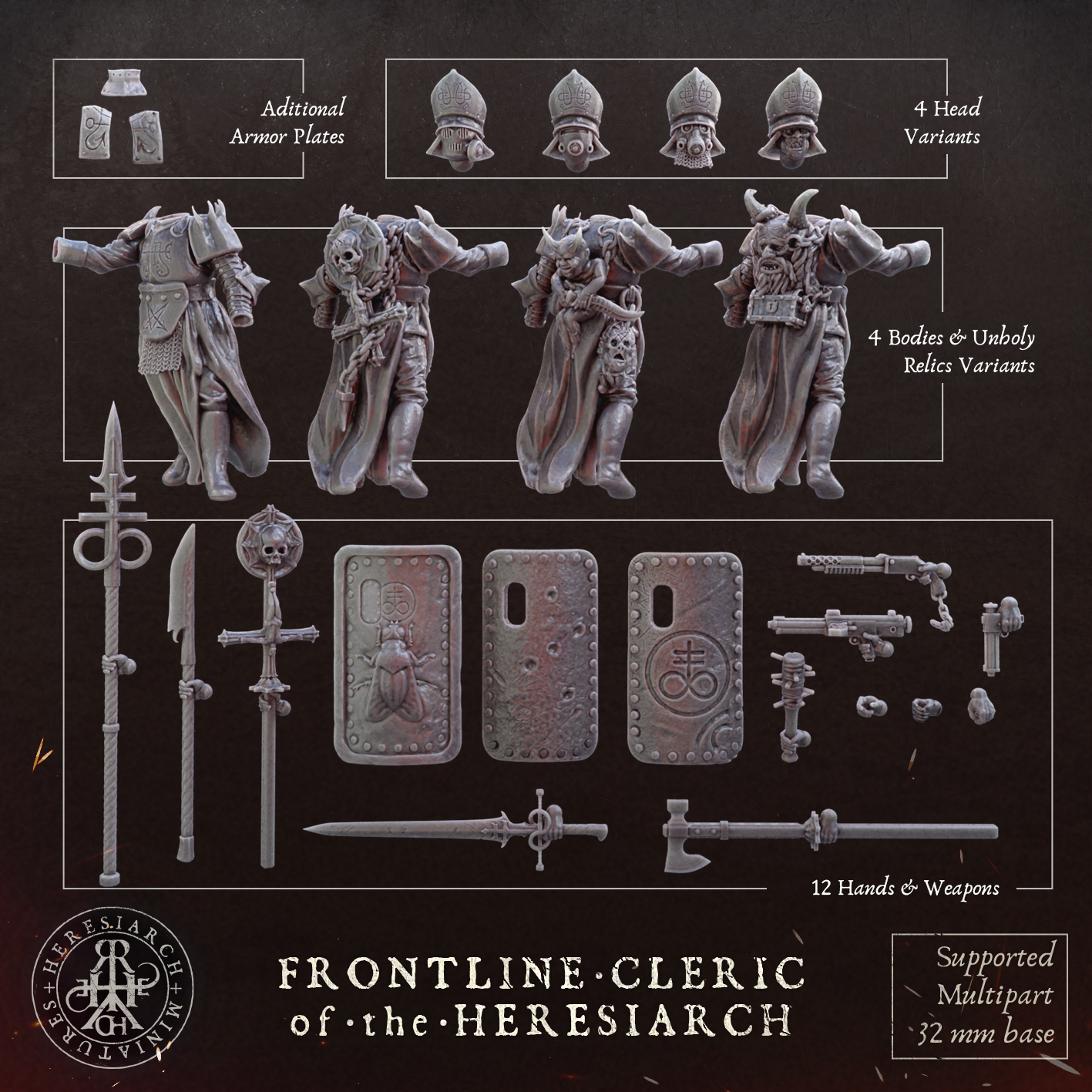 Frontline Cleric of the Heresiarch by HeresiarchMiniatures - Image 5