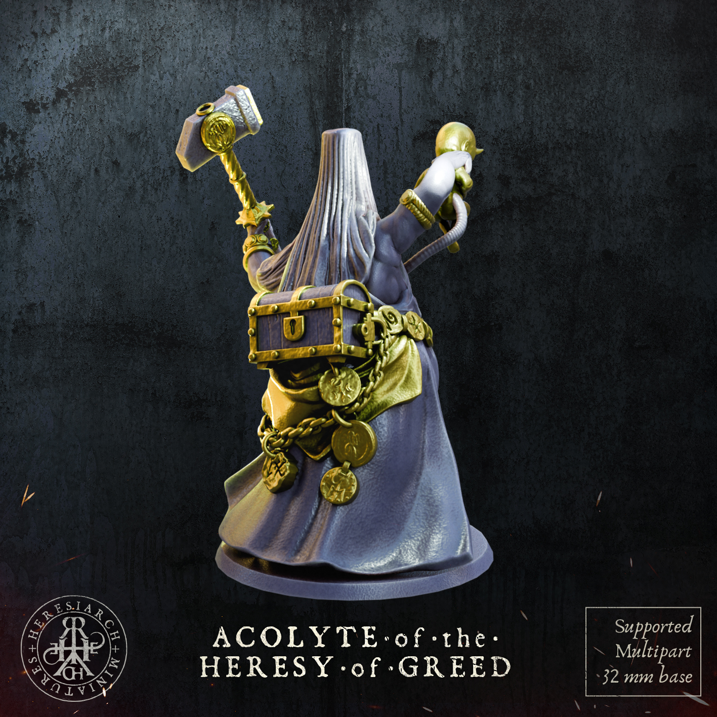 Acolyte of the Heresy of Greed by HeresiarchMiniatures - Image 3