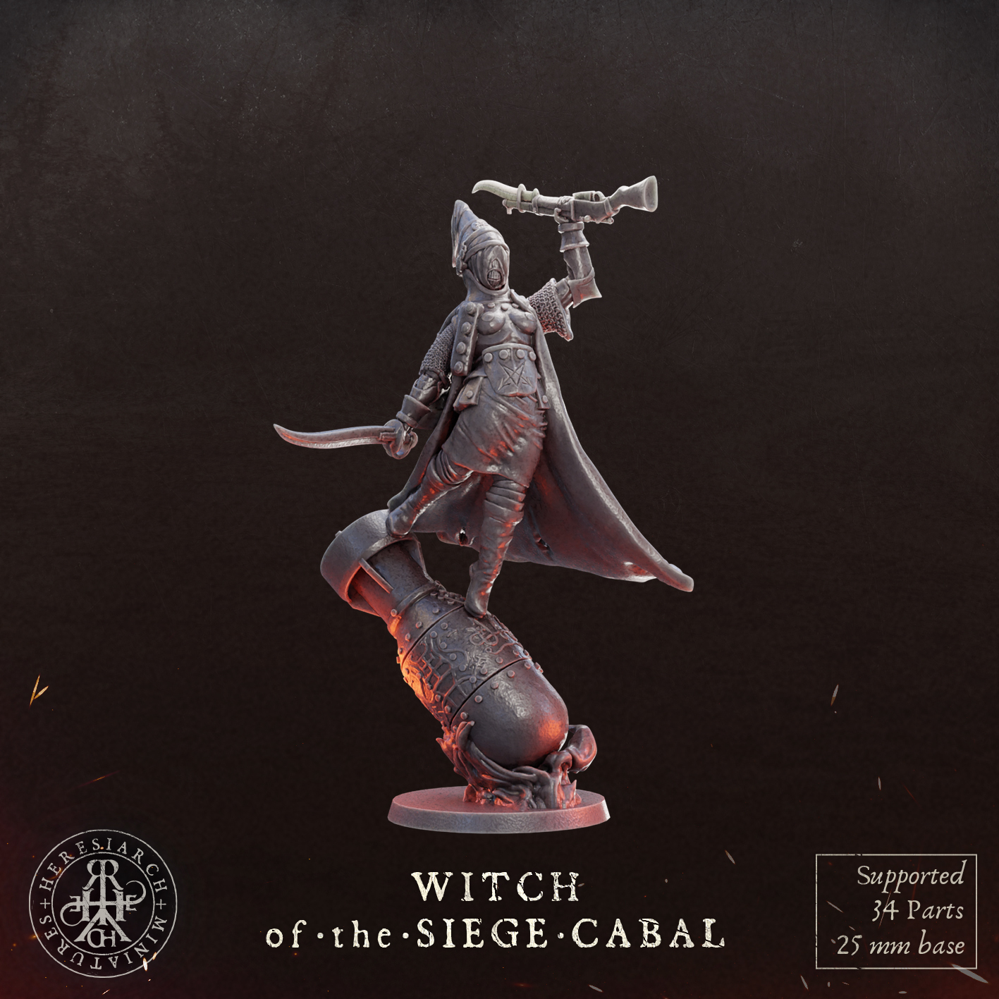 Witch of the Siege Cabal by HeresiarchMiniatures - Image 5