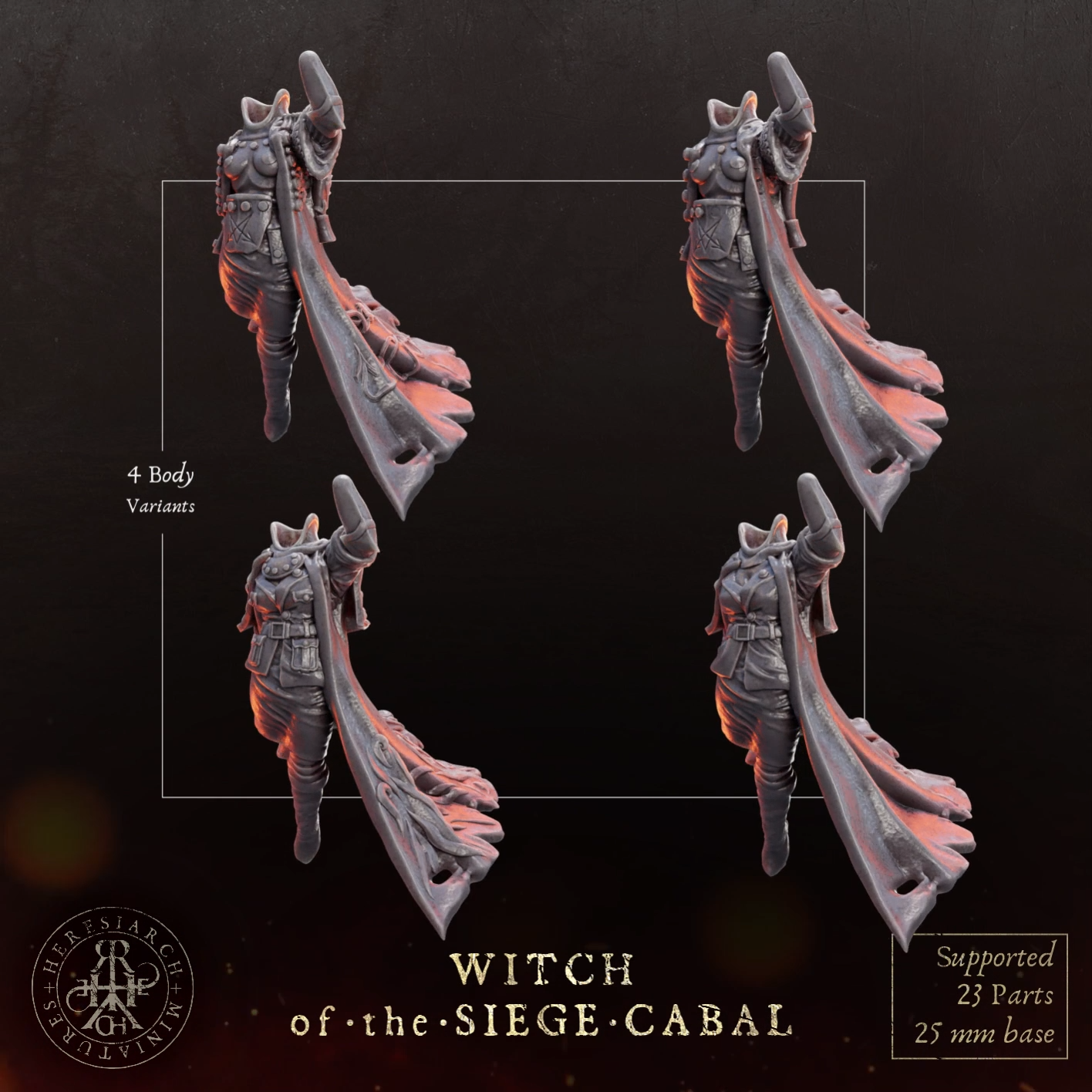 Witch of the Siege Cabal by HeresiarchMiniatures - Image 6
