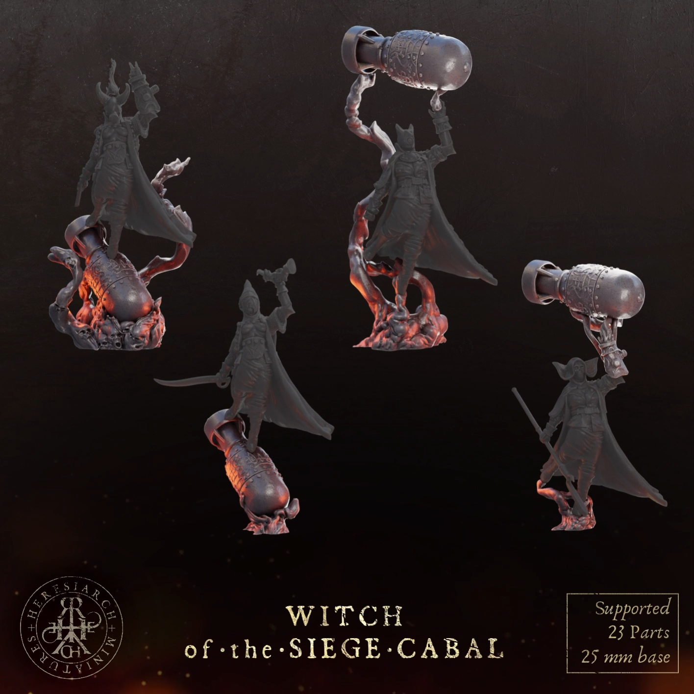 Witch of the Siege Cabal by HeresiarchMiniatures - Image 8
