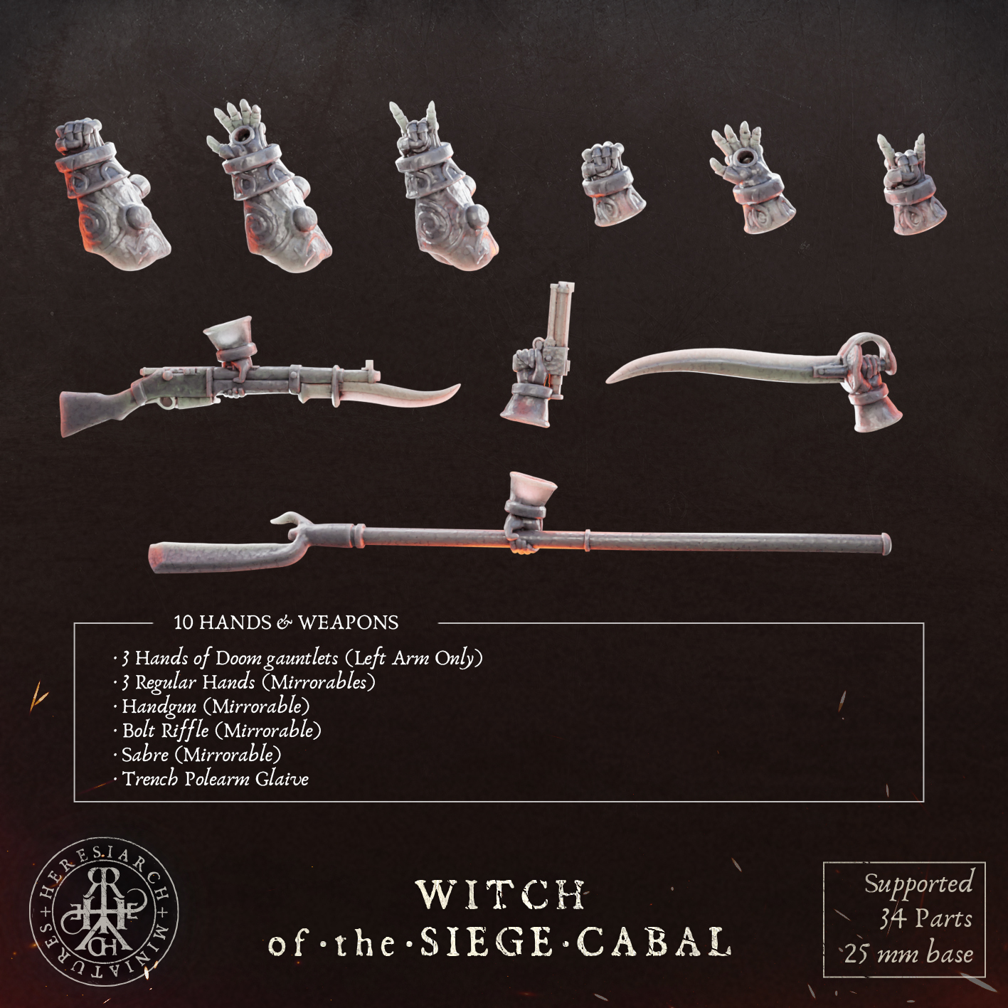 Witch of the Siege Cabal by HeresiarchMiniatures - Image 9