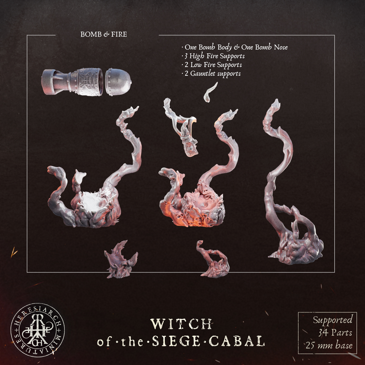 Witch of the Siege Cabal by HeresiarchMiniatures - Image 10