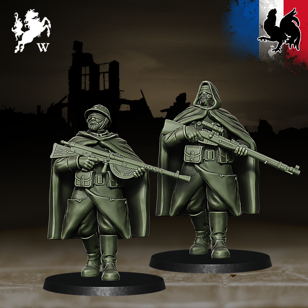 French - Sniper by Westfalia Miniatures, is a proxy for Sniper Priest, in The Principality of New Antioch.
