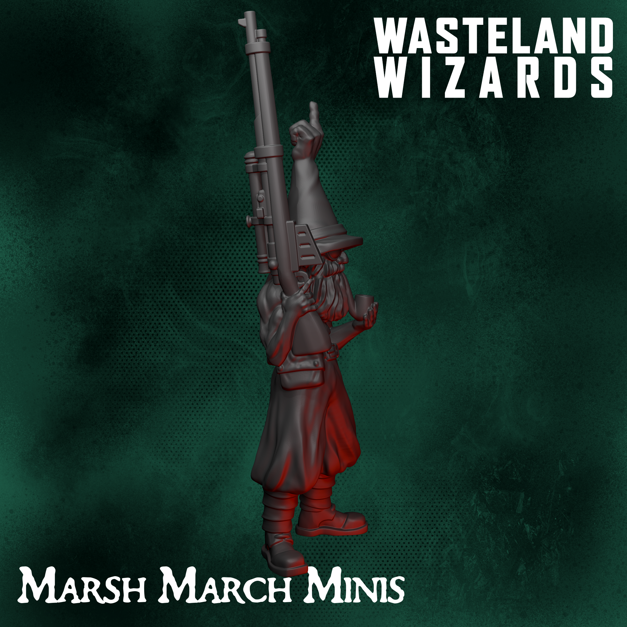 Wasteland Wizards Sniper Seer [Pre-Supported] by MarshMarchMinis - Image 2