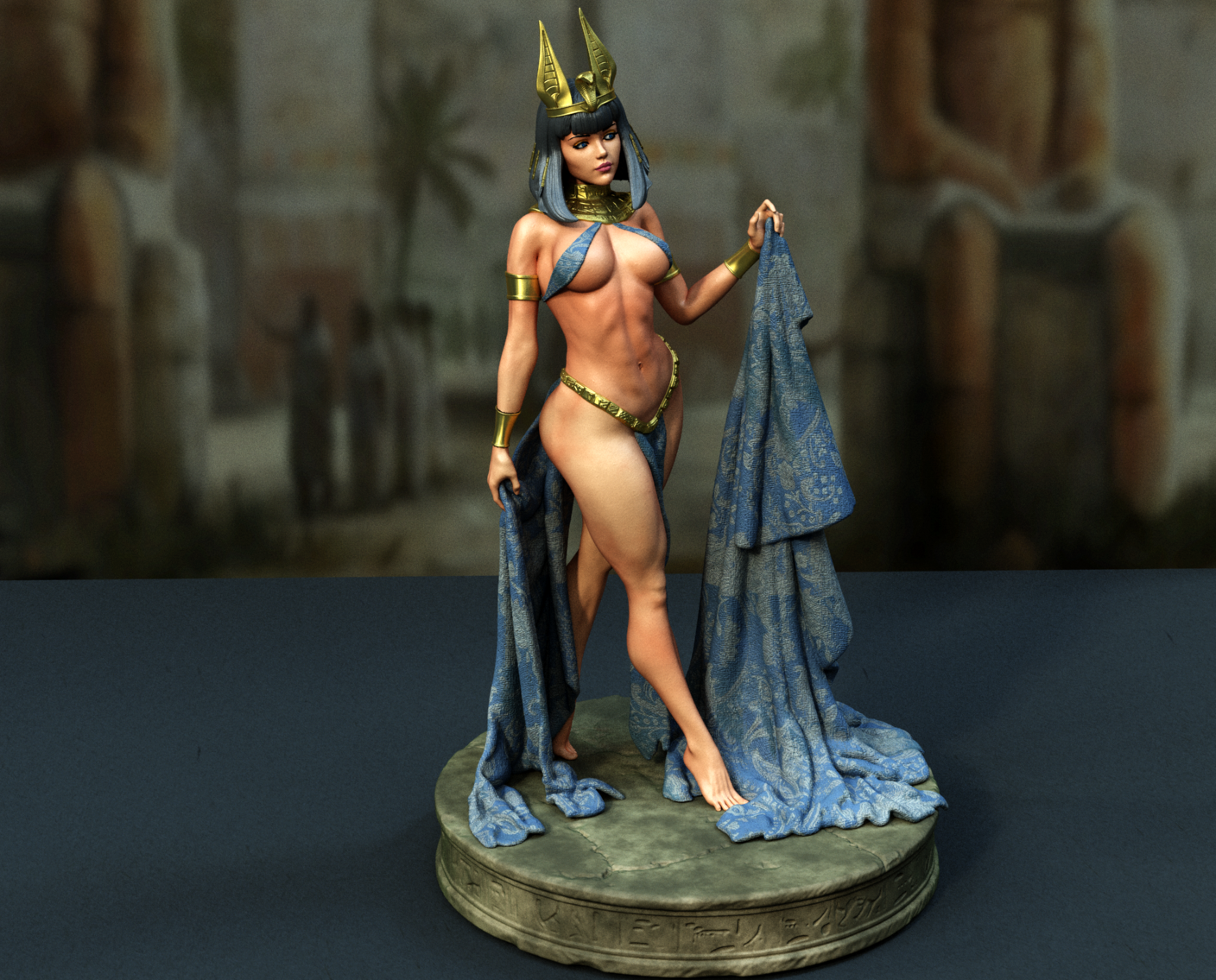 Young Cleopatra by exclusive3dprints, is a proxy for Heretic Priest, in Heretic Legion.
