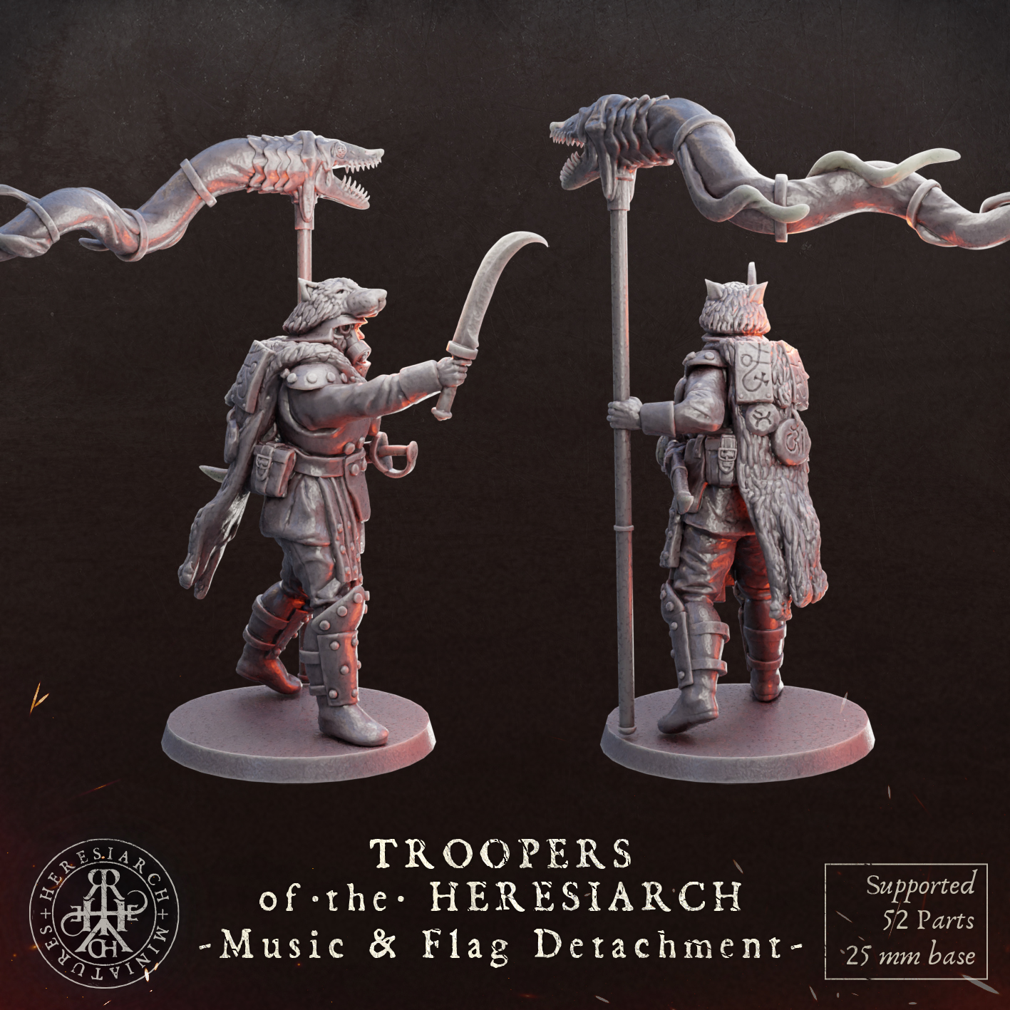 Music & Flag Detachment - Troopers of the Heresiarch by HeresiarchMiniatures - Image 8