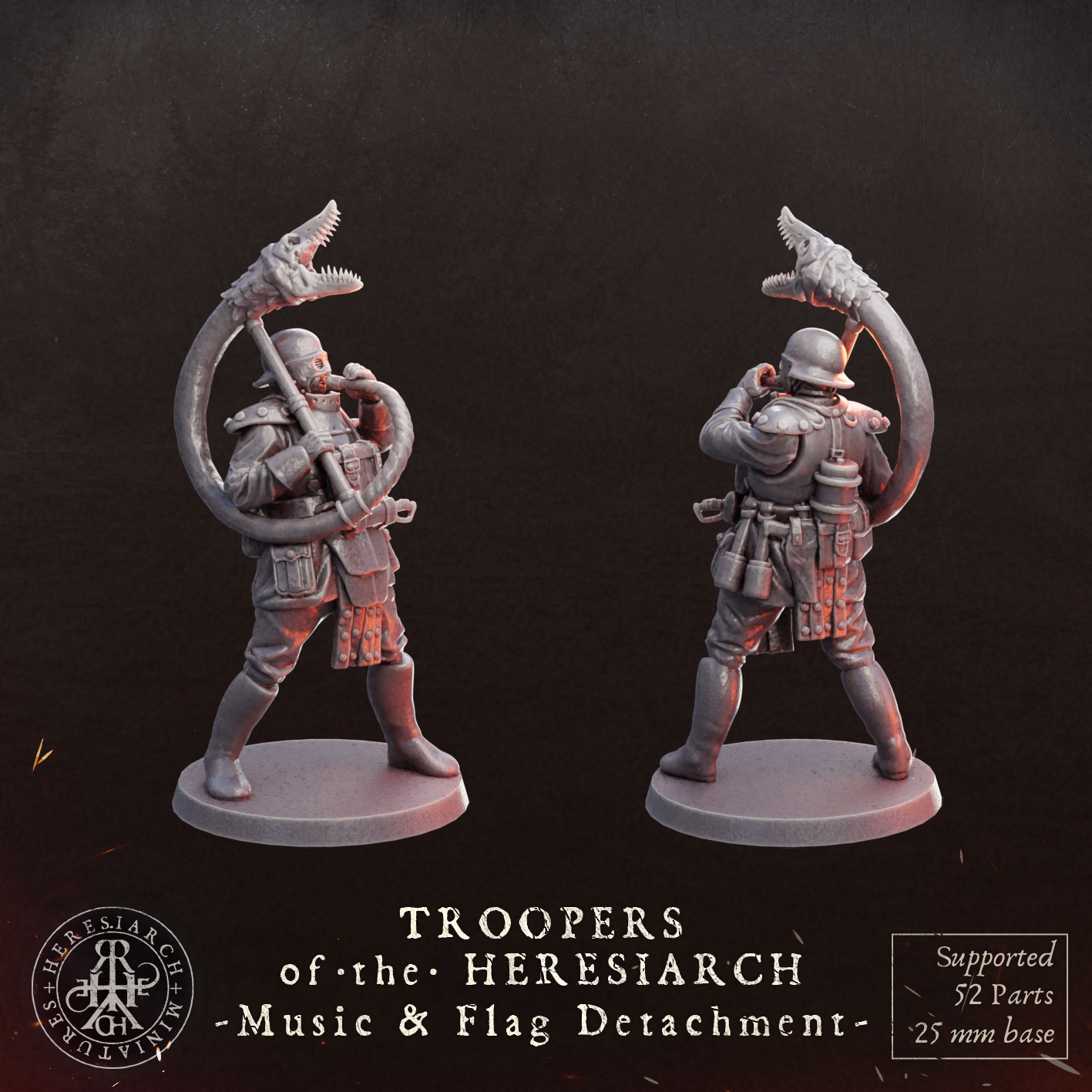 Music & Flag Detachment - Troopers of the Heresiarch by HeresiarchMiniatures - Image 9