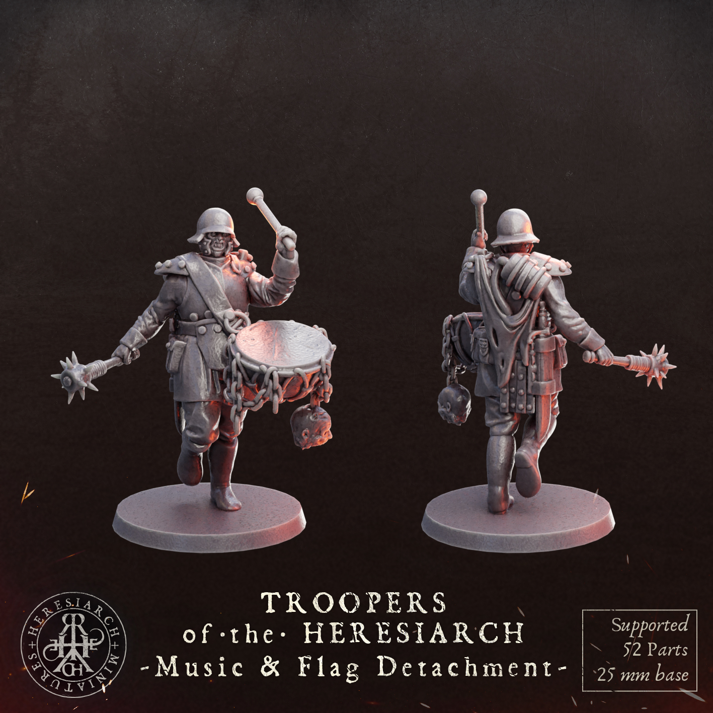 Music & Flag Detachment - Troopers of the Heresiarch by HeresiarchMiniatures - Image 10