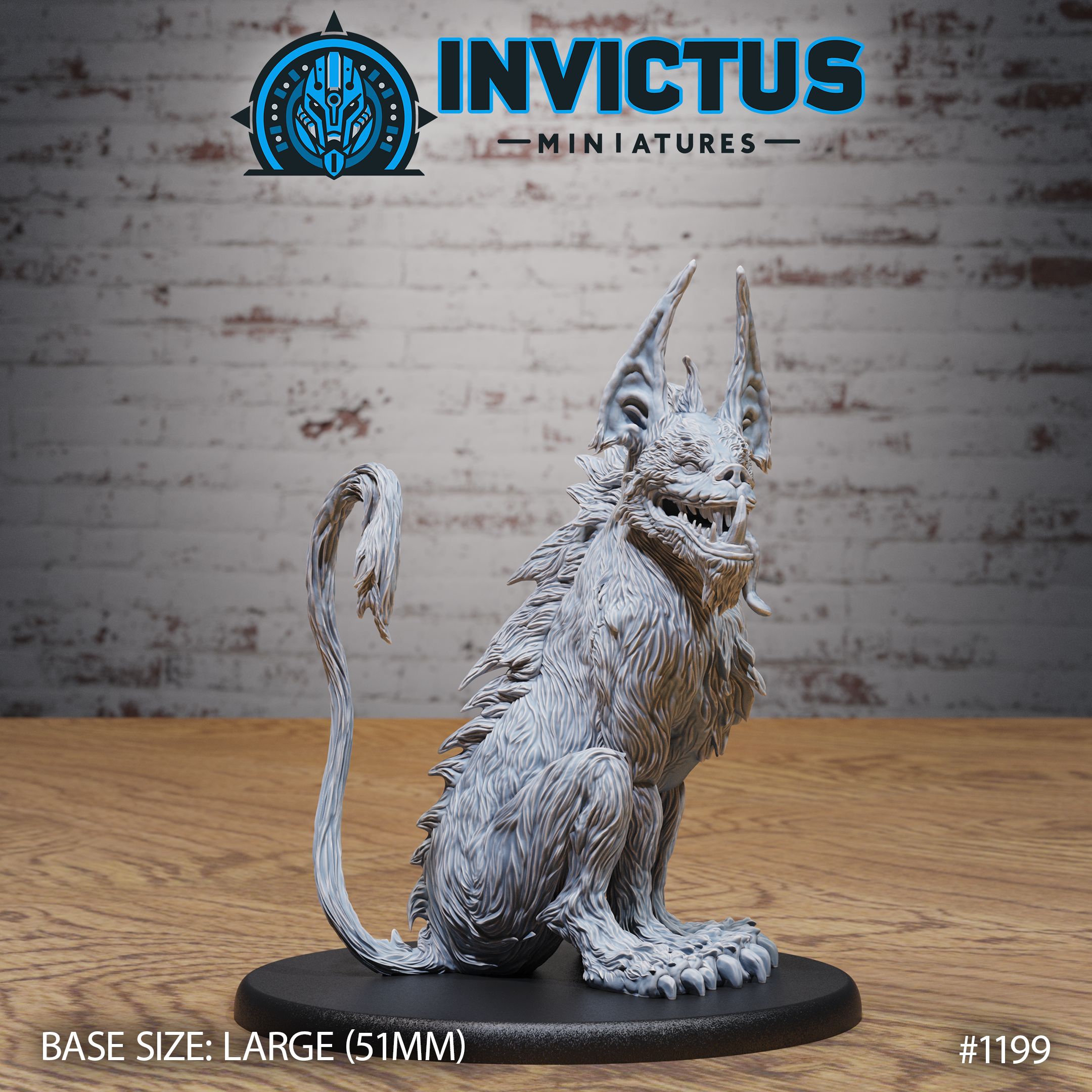Dire Wolf Beast Sitting / Winter Wolf / Norse Beast / Wild Animal / Northern Predator / Forest Mountain Encounter by Epic-Miniatures, is a proxy for Trench Dog (hell Hound), in Court of the Seven Headed Serpent, Cult of the Black Grail.