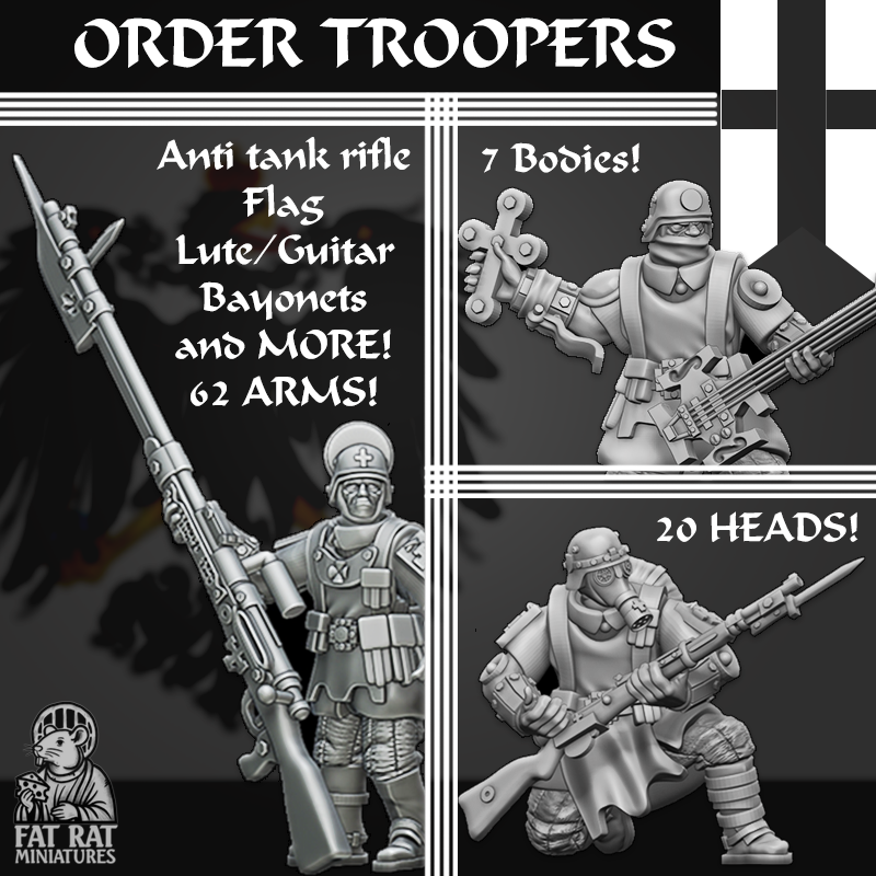 PRUSSIAN ORDER TROOPERS CUSTOMISABLE by Fat Rat Minitures - Image 2