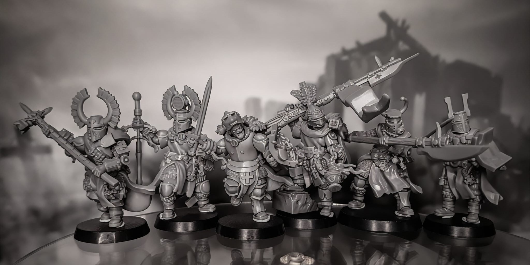 TRENCH CRUSADING KNIGHTS with guns CUSTOMISABLE by Fat Rat Minitures - Image 3
