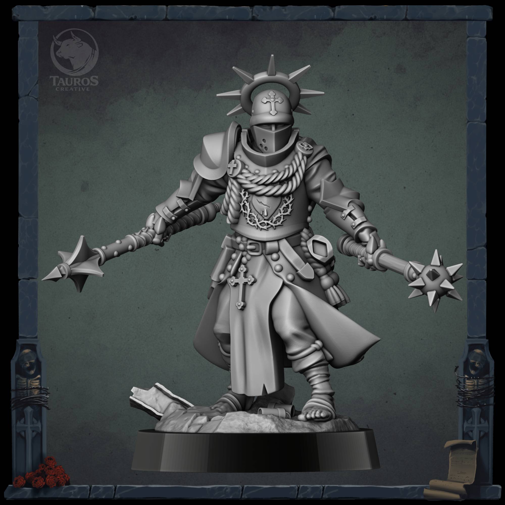 Penitent Brotherhoods — Armaos (Shocktrooper/ Yeoman/ Pilgrim) — Trench Grimdark Warfare by Tauros Creative - Image 2