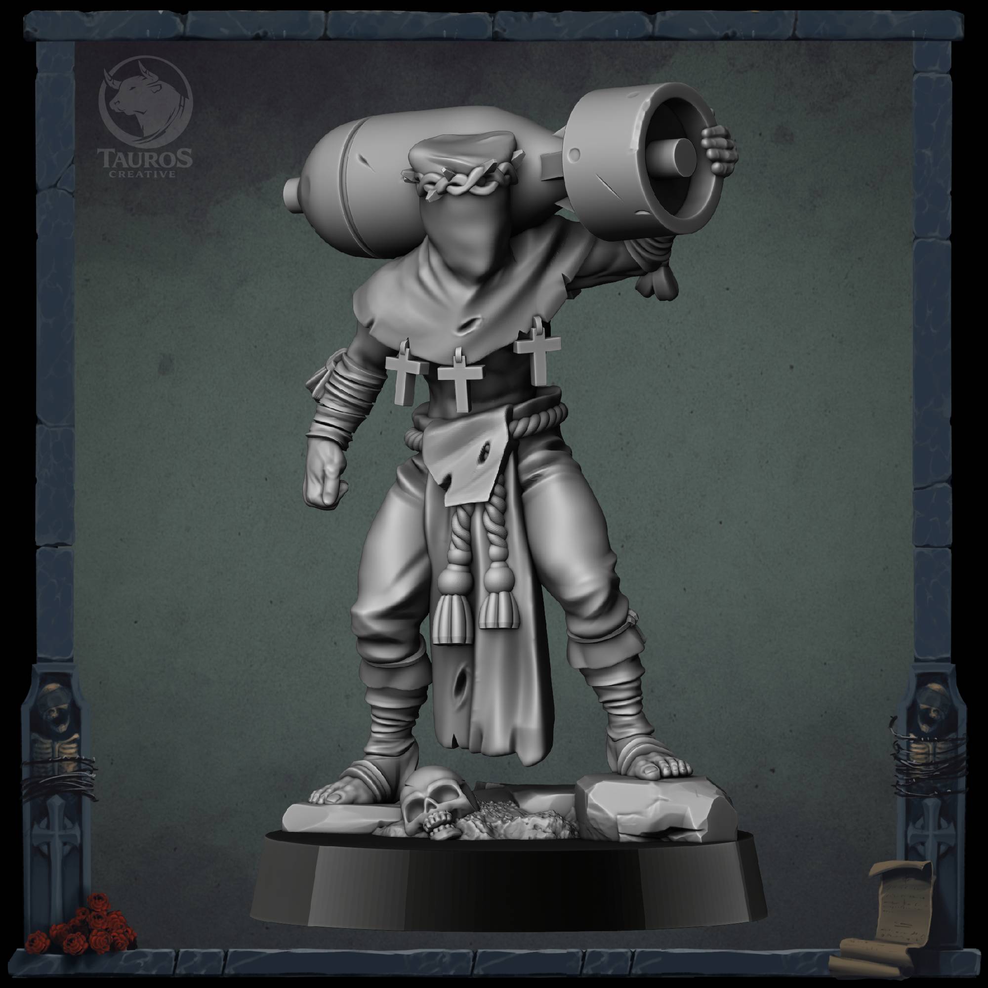 Penitent Brotherhoods — Redimido (Prisoner) — Trench Grimdark Warfare by Tauros Creative, is a proxy for Ecclesiastic Prisoner, in Trench Pilgrims.