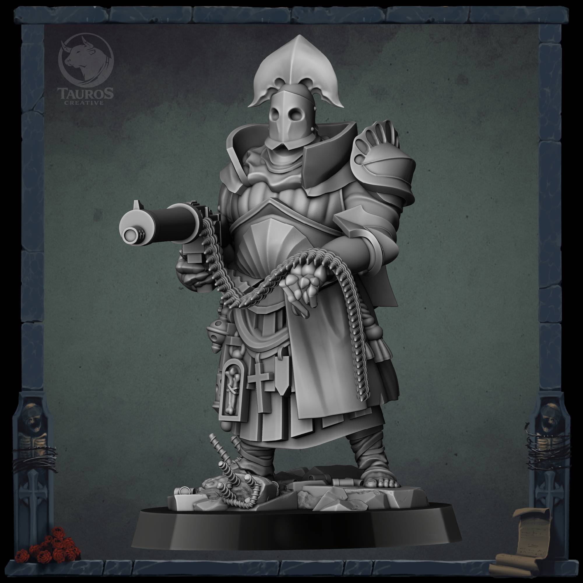 Penitent Brotherhoods — Custodio (Comunicant/ Mechanised Infantry) — Trench Grimdark Warfare by Tauros Creative, is a proxy for Mechanised Heavy Infantry, in The Principality of New Antioch.