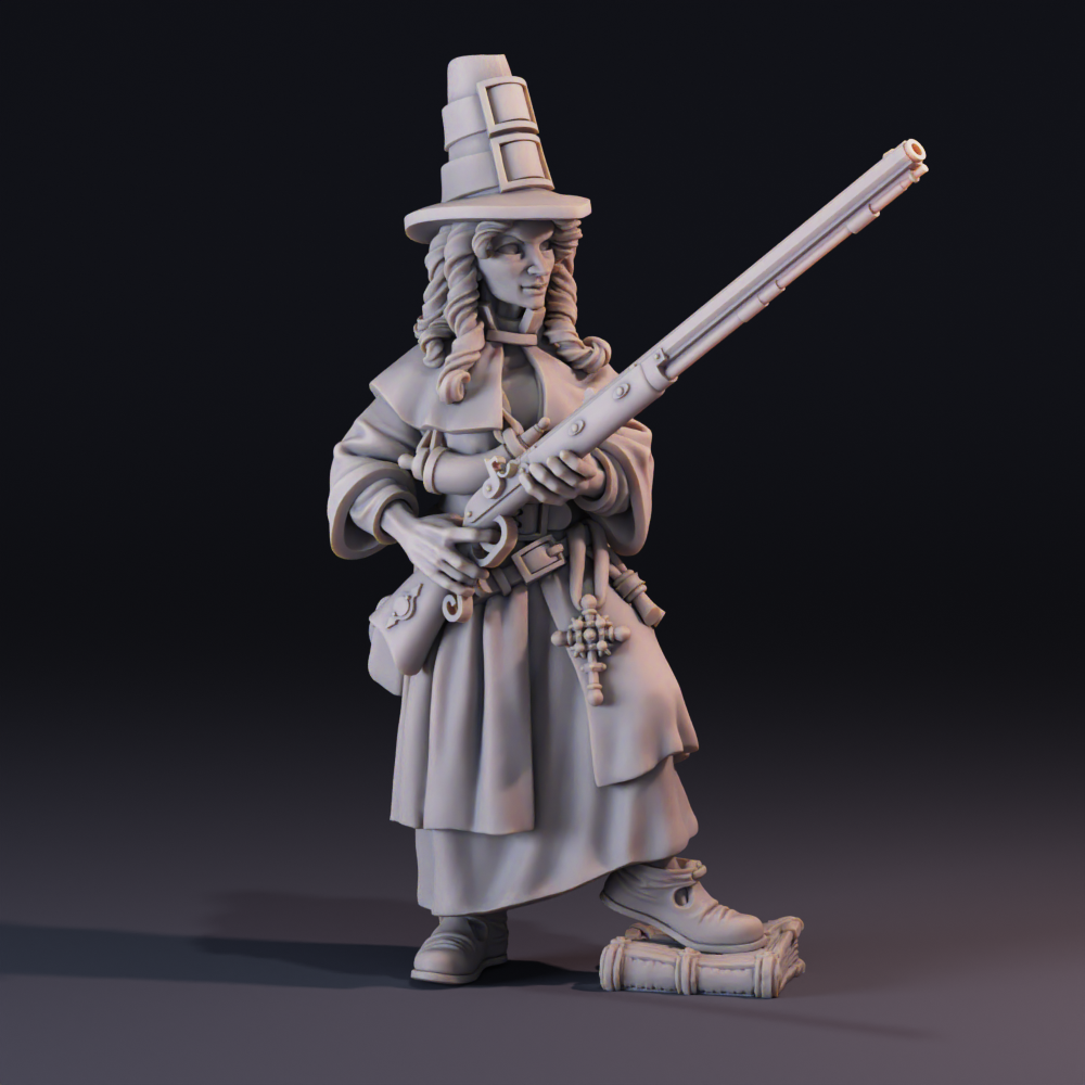 Trench Pilgrim Trina, Soldier for Trench Crusade by MikeEvansArt, is a proxy for Trench Pilgrim, in Trench Pilgrims.